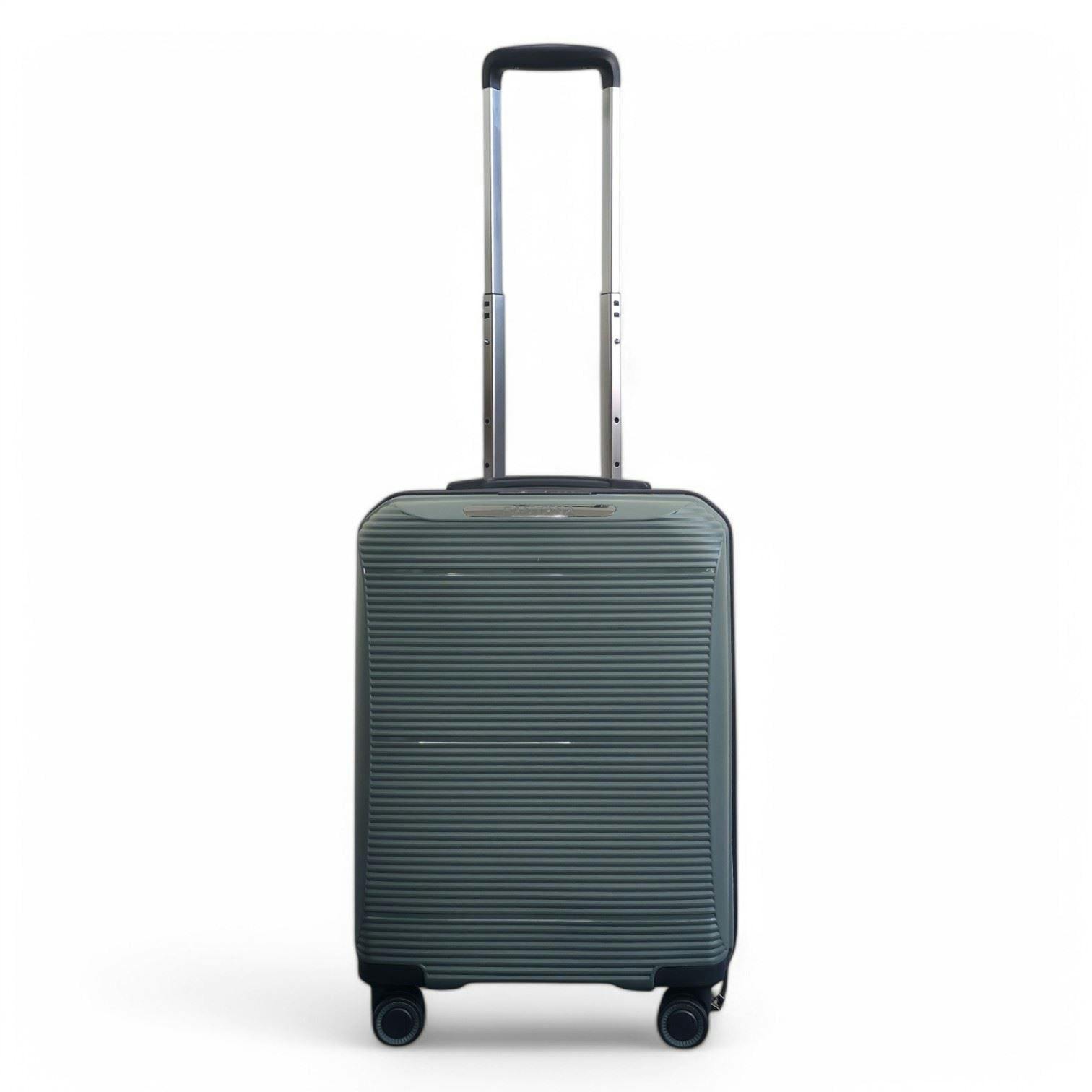 Eagle Luggage Expandable Hard Shell Pp 8 Wheel Luggage Travel Cabin Holiday Bags Suitcase Set - Olive - Cabin