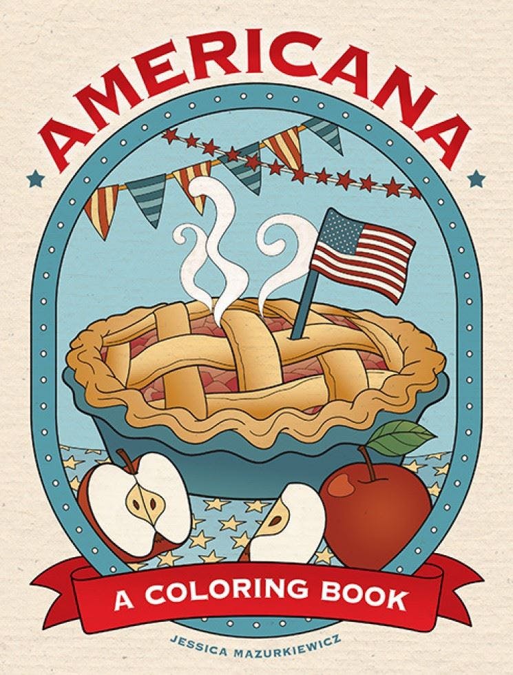 Americana: A Coloring Book by Jessica Mazurkiewicz (Paperback Book) - Image 8