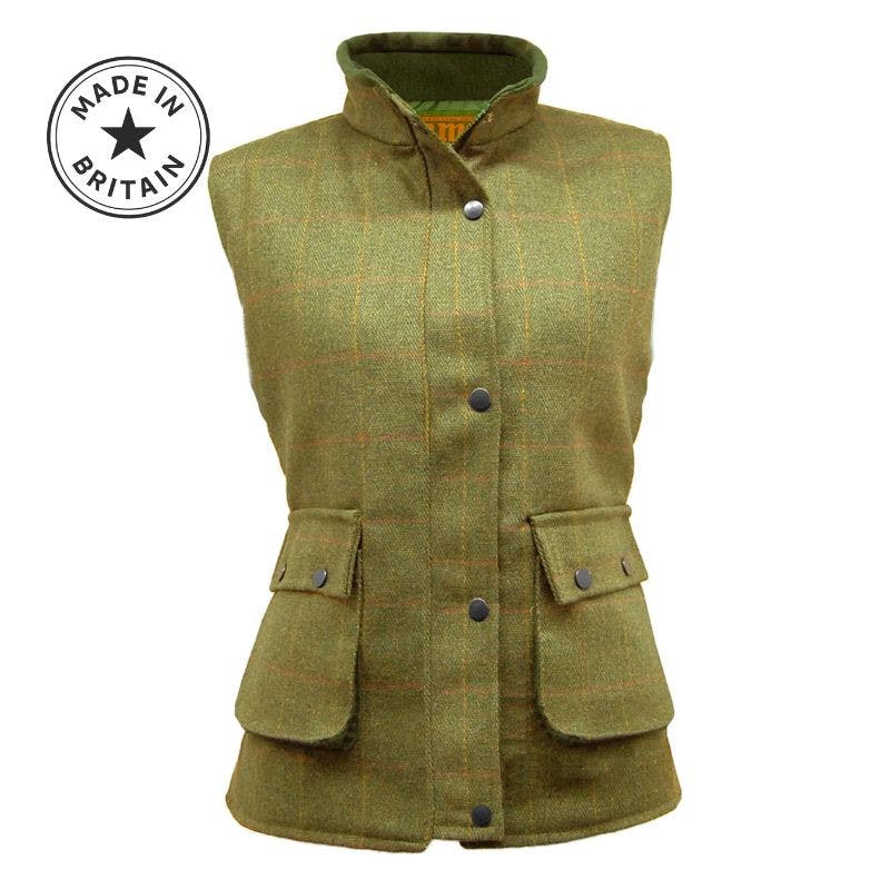 Game Technical Apparel Women's Dark Game Derby Tweed Waistcoat - Fife - 12