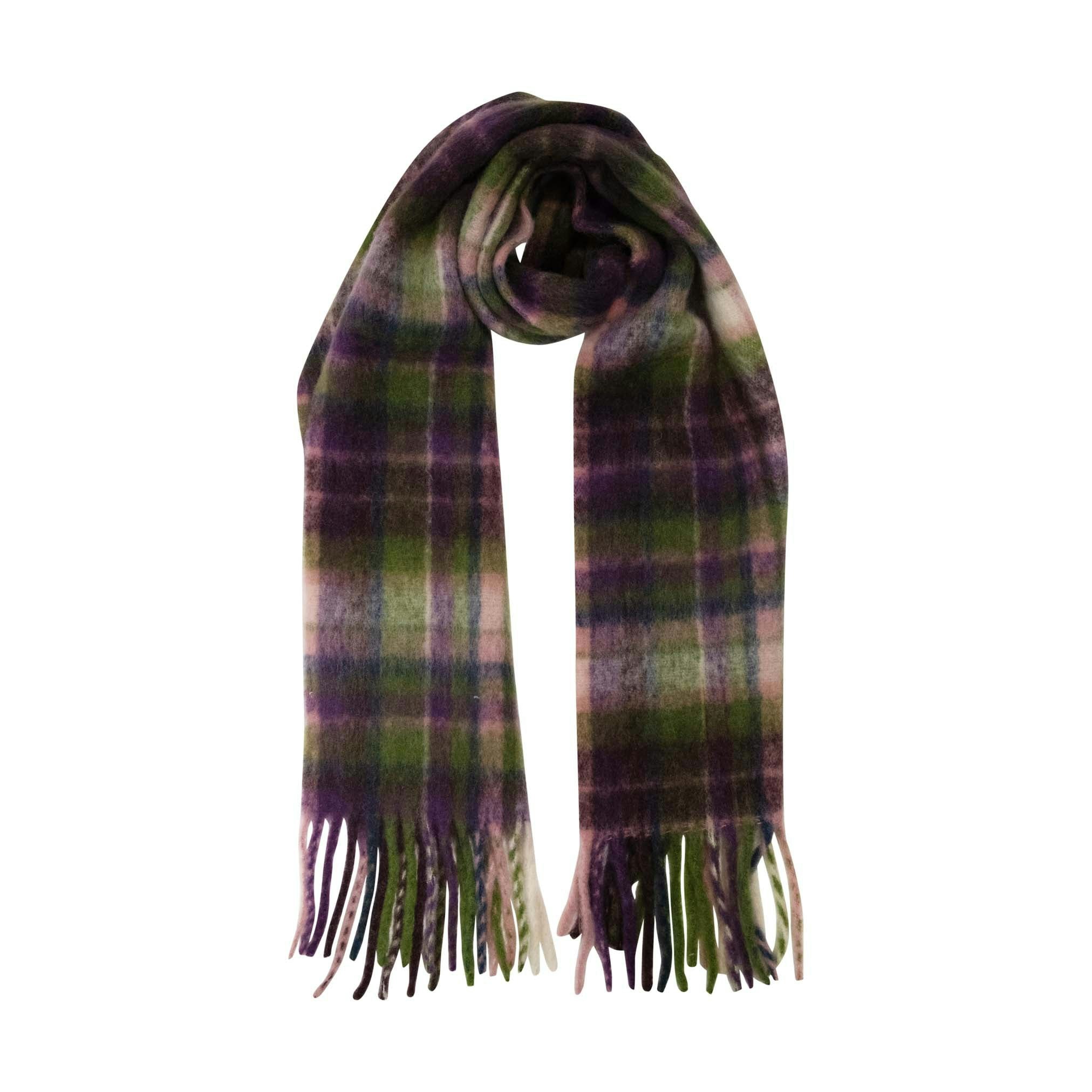 Heritage Traditions Soft Touch Herringbone Blanket Scarf - Heather Tartan