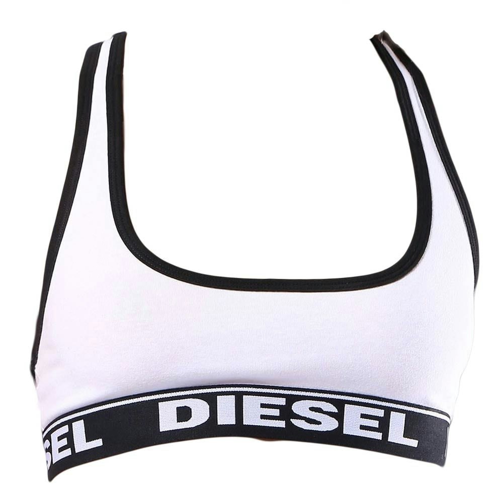 Diesel Women's White Miley Cotton Bralette, - S