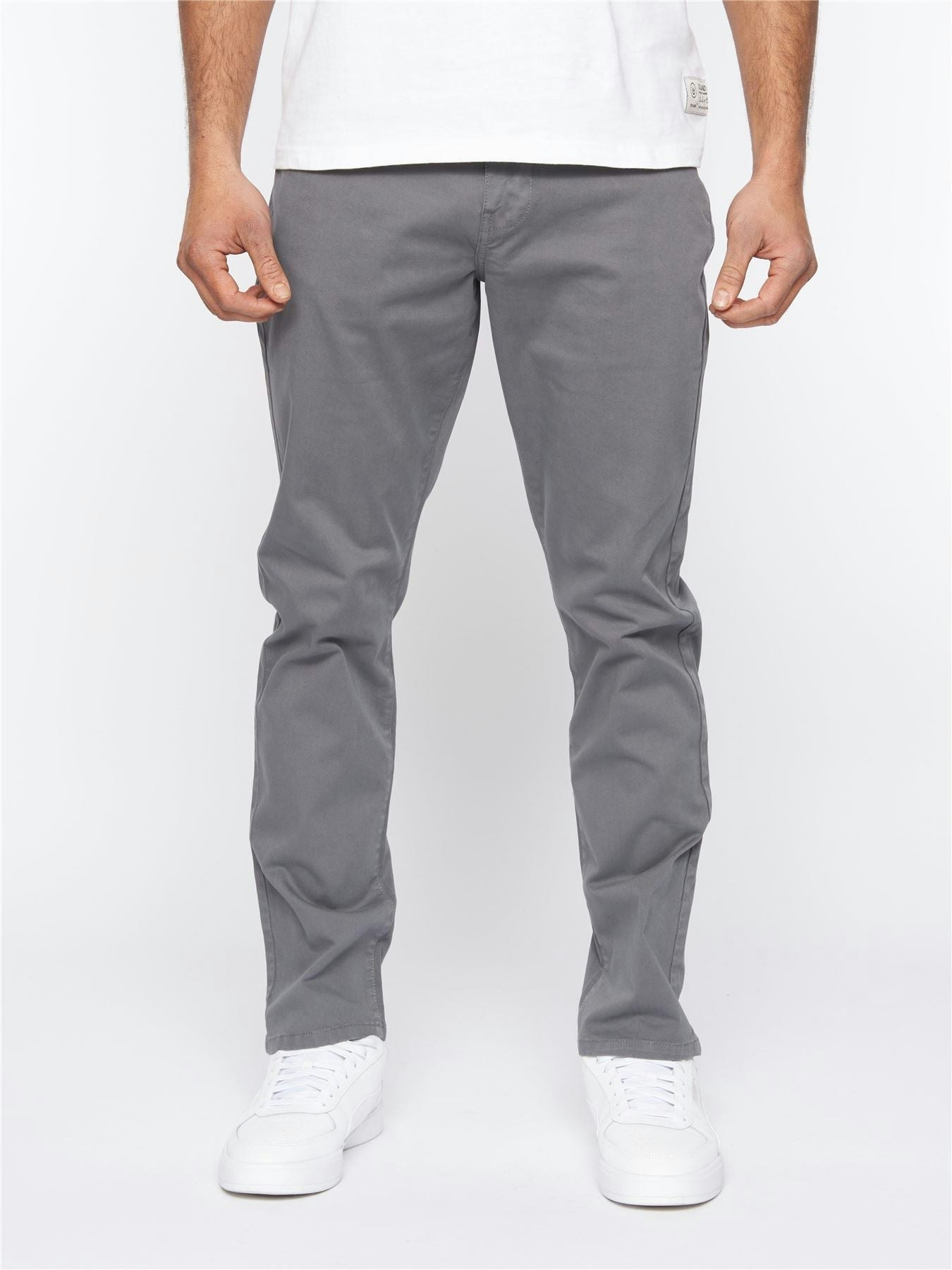 Duck And Cover Men's Dark/Grey Franztown Chinos - W30 L32