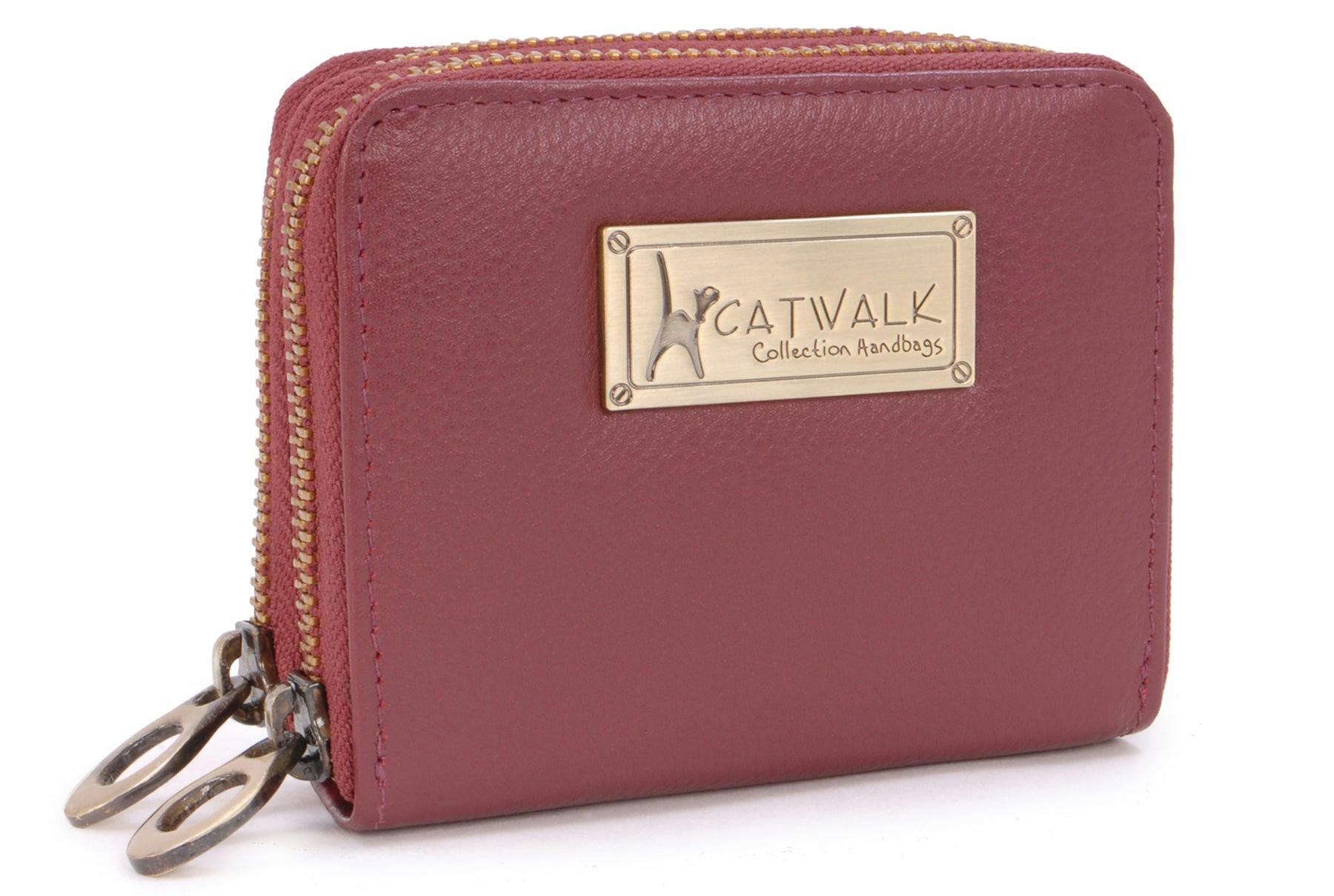 Catwalk Collection Handbags Red Isla - Concertina Purse