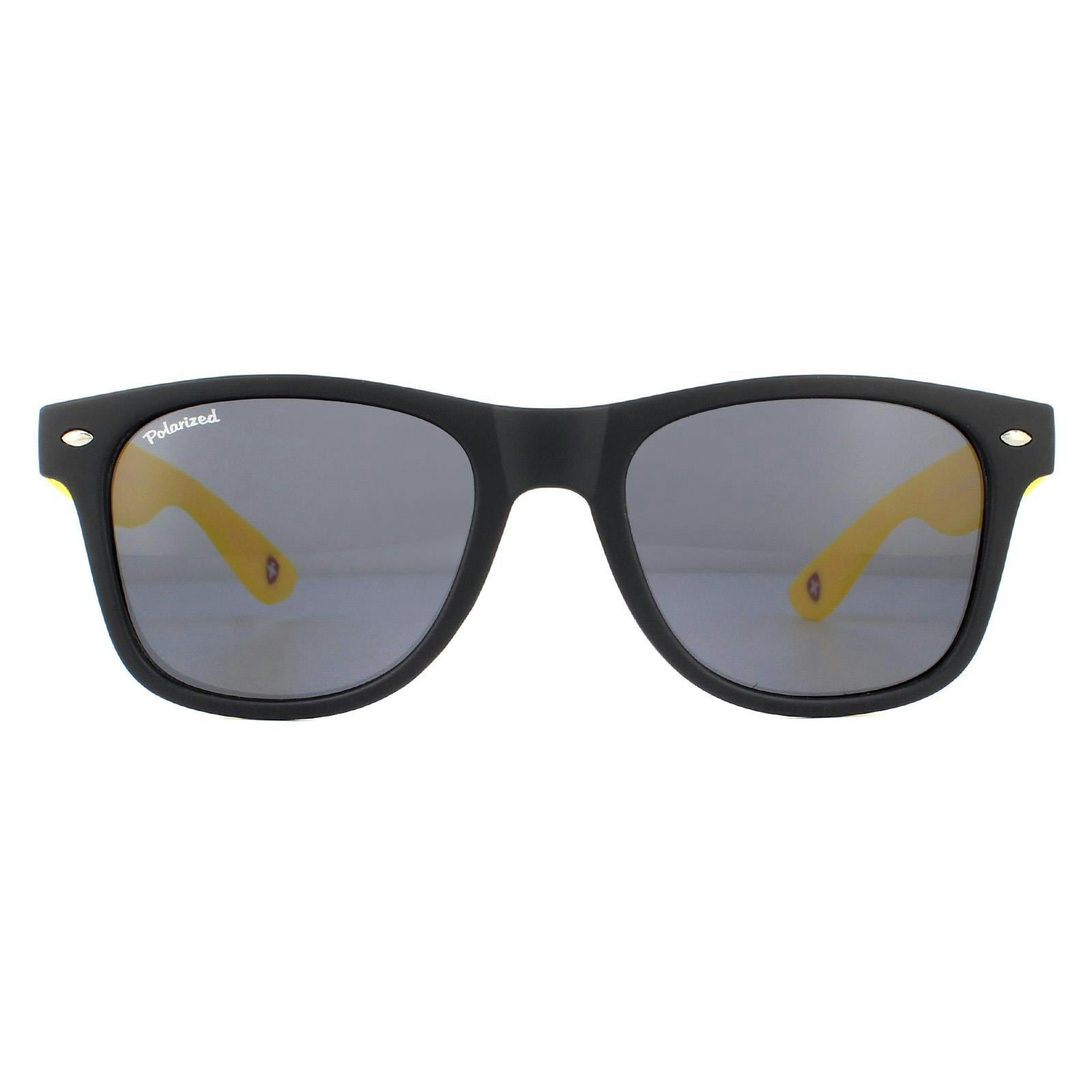Montana Unisex Black/Yellow Mp40 With Rubbertouch Sunglasses