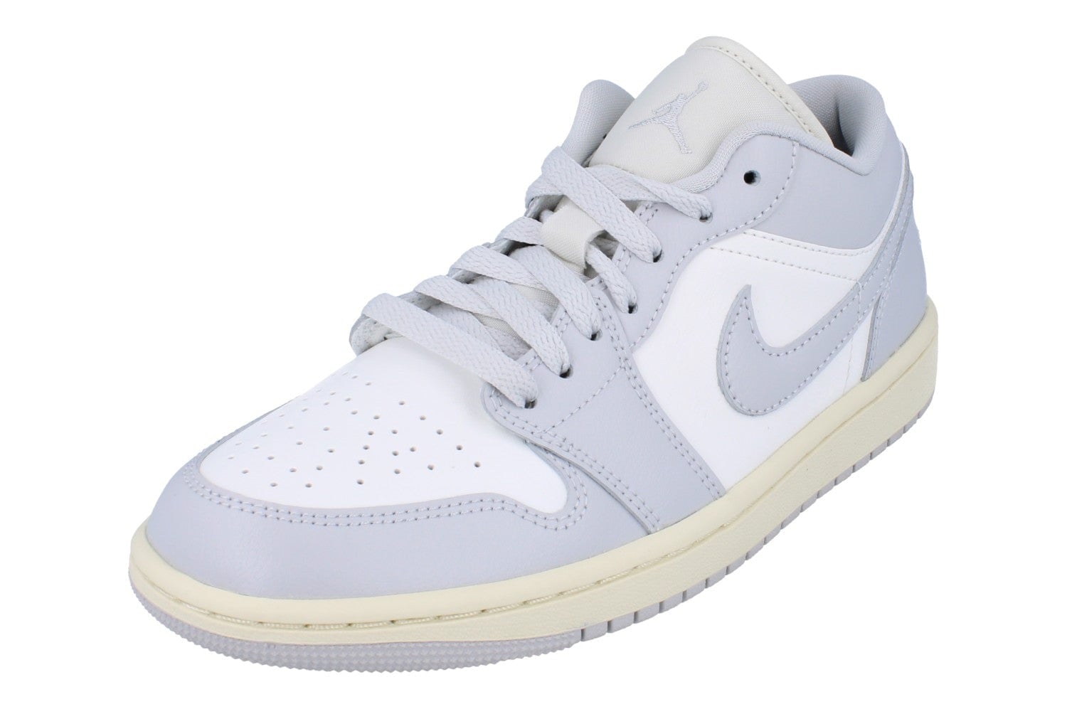 Nike Women's Grey/Light Air Jordan 1 Low Trainers Dc0774 103 - Uk 4 | Us 6.5 | Eu 37.5