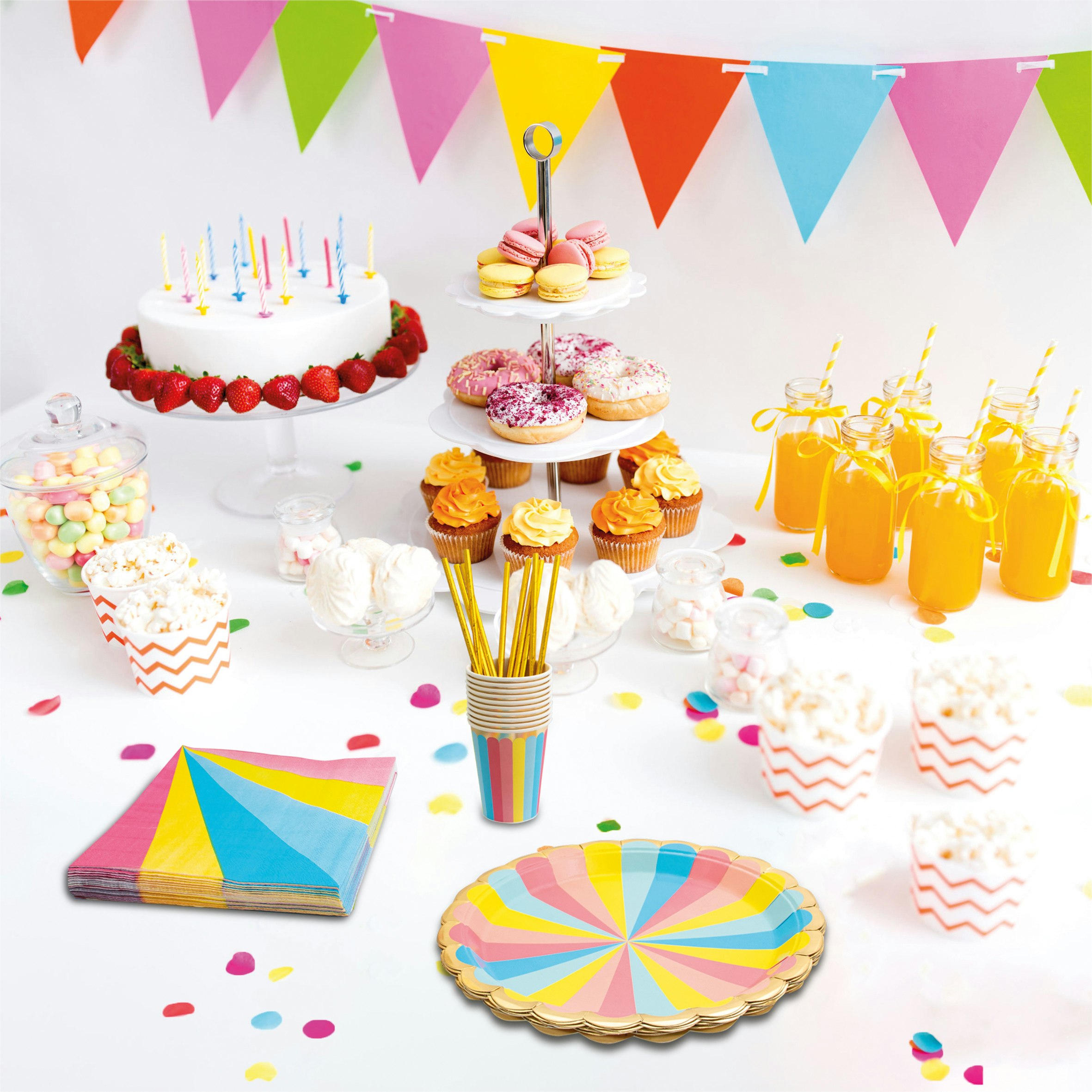 Cheetah 40 Piece Party Tableware Set