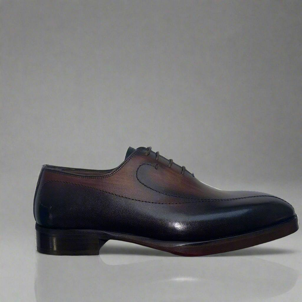 Claudio Lugli Men's Brown Leather Hand Painted Shoe - O - 01 - 9337 - Uk45 - Size 11