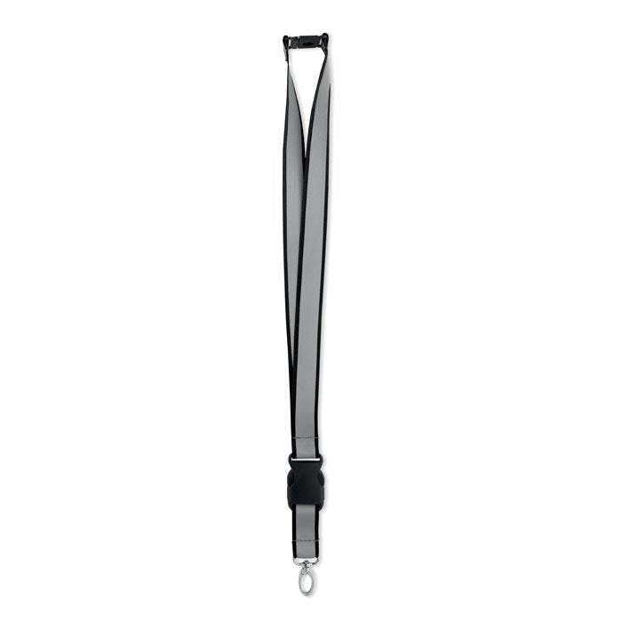 Midocean Black Tosee Rainbow Rpet Reflective Lanyard - One Size - 100% Mixed