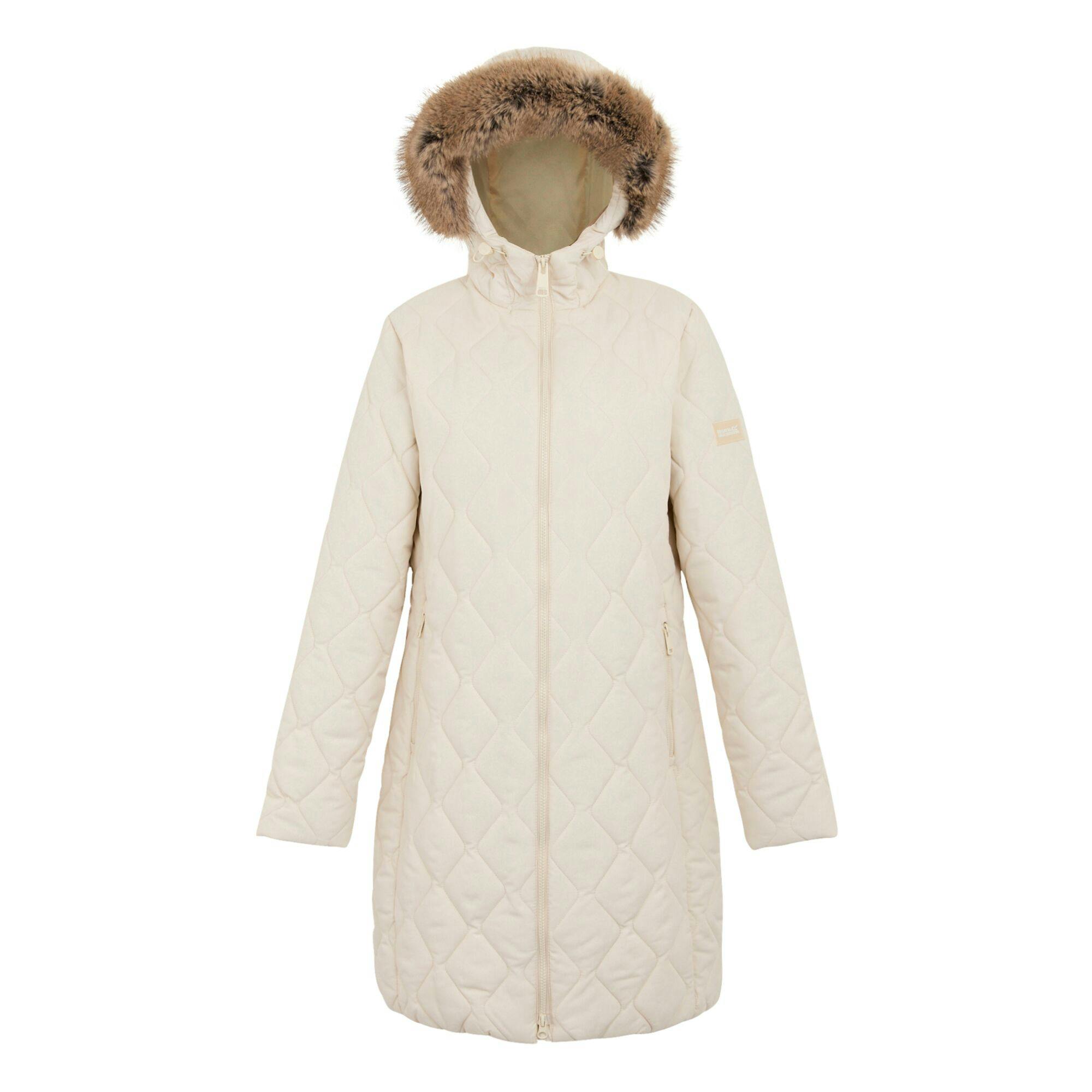 Regatta Women's Light / Fritha Iii Insulated Parka - Vanilla - 8 Uk - Vanilla - 100% Recycled Polyester