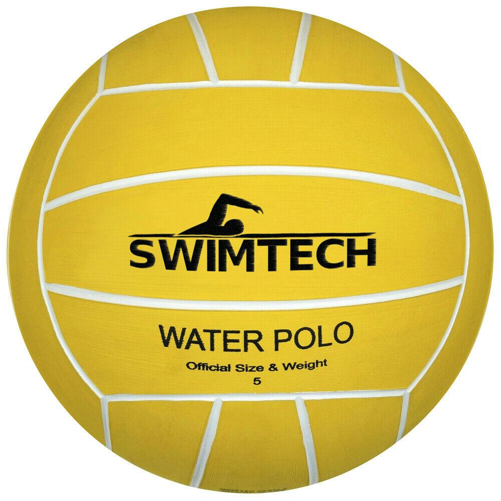 Swimtech Yellow/Black Water Polo Ball - 5