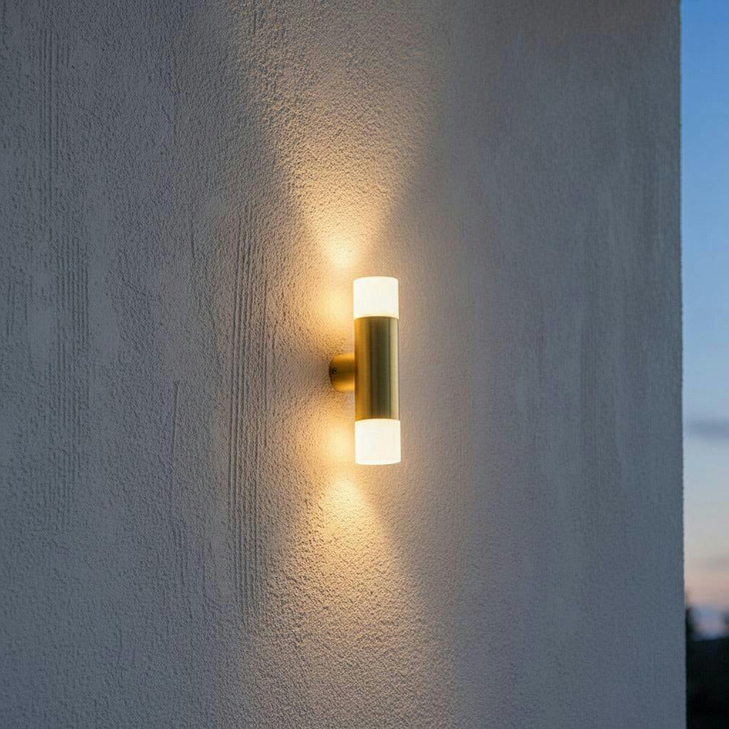 Rackhams Light 6 Watt Led Brass Up And Down Exterior