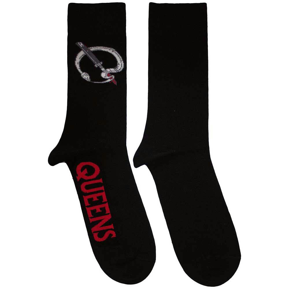 Paradiso Clothing Unisex Black Queens Of The Stone Age Q Emblem Ankle Socks