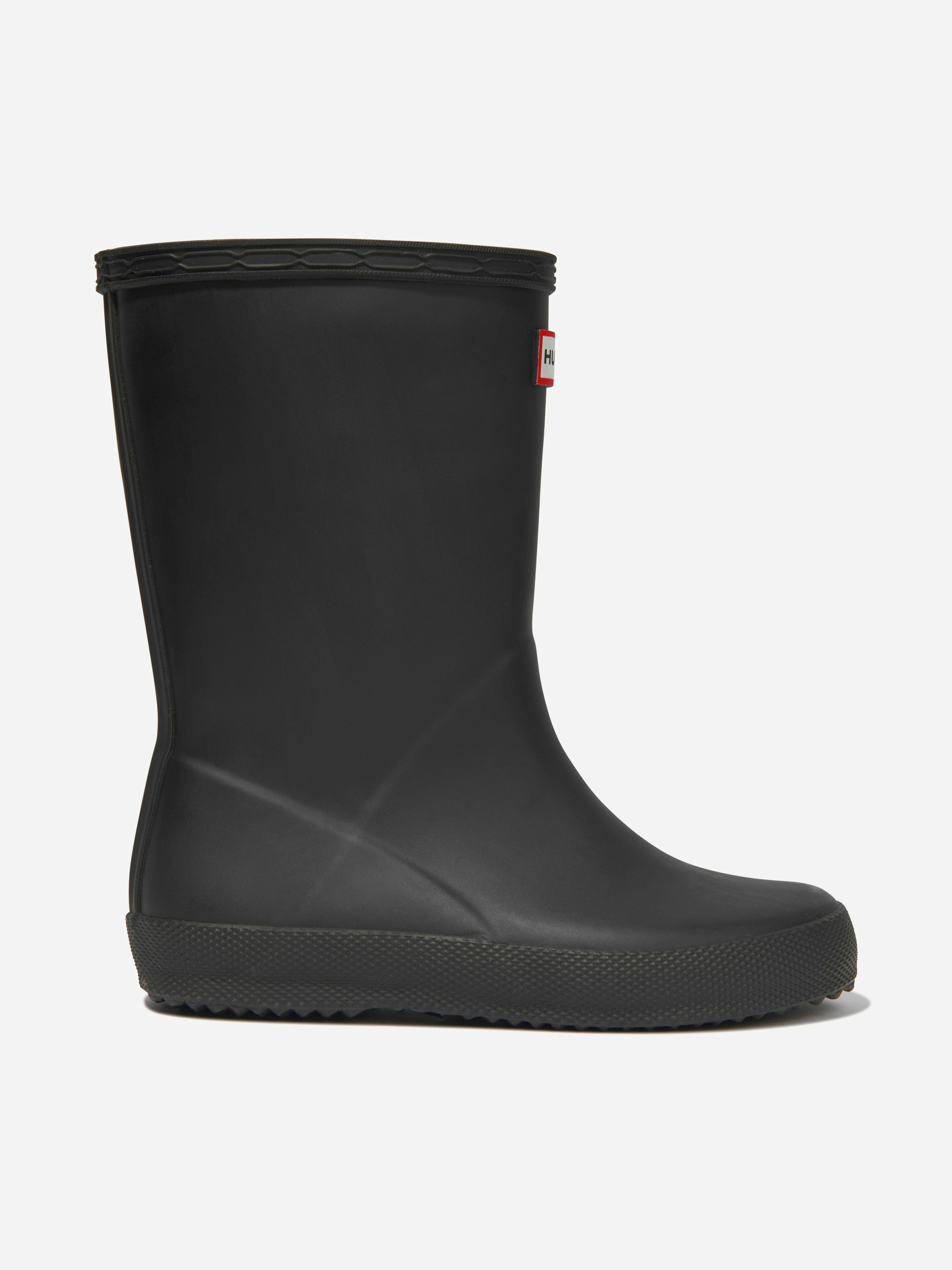 Hunter Girls Black Kids Original First Classic Wellington Boots In - Eu 21 Uk 4