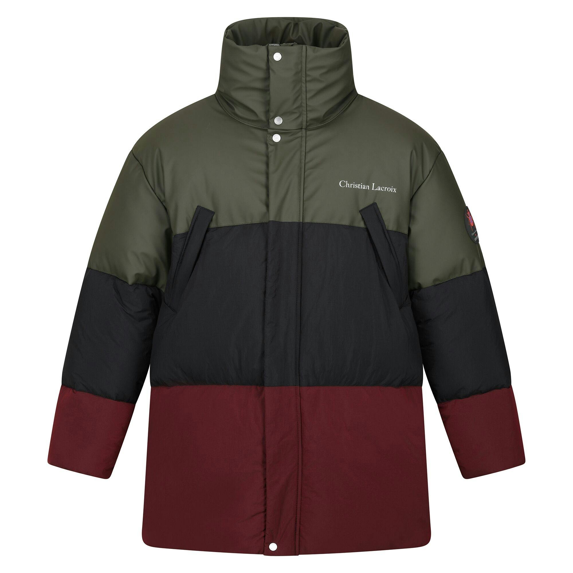 Regatta Men's Dark/Black Christian Lacroix Barbegal Baffled Padded Jacket - Khaki/ - Xxl - Khaki/ - 64% Polyamide/36% Polyester
