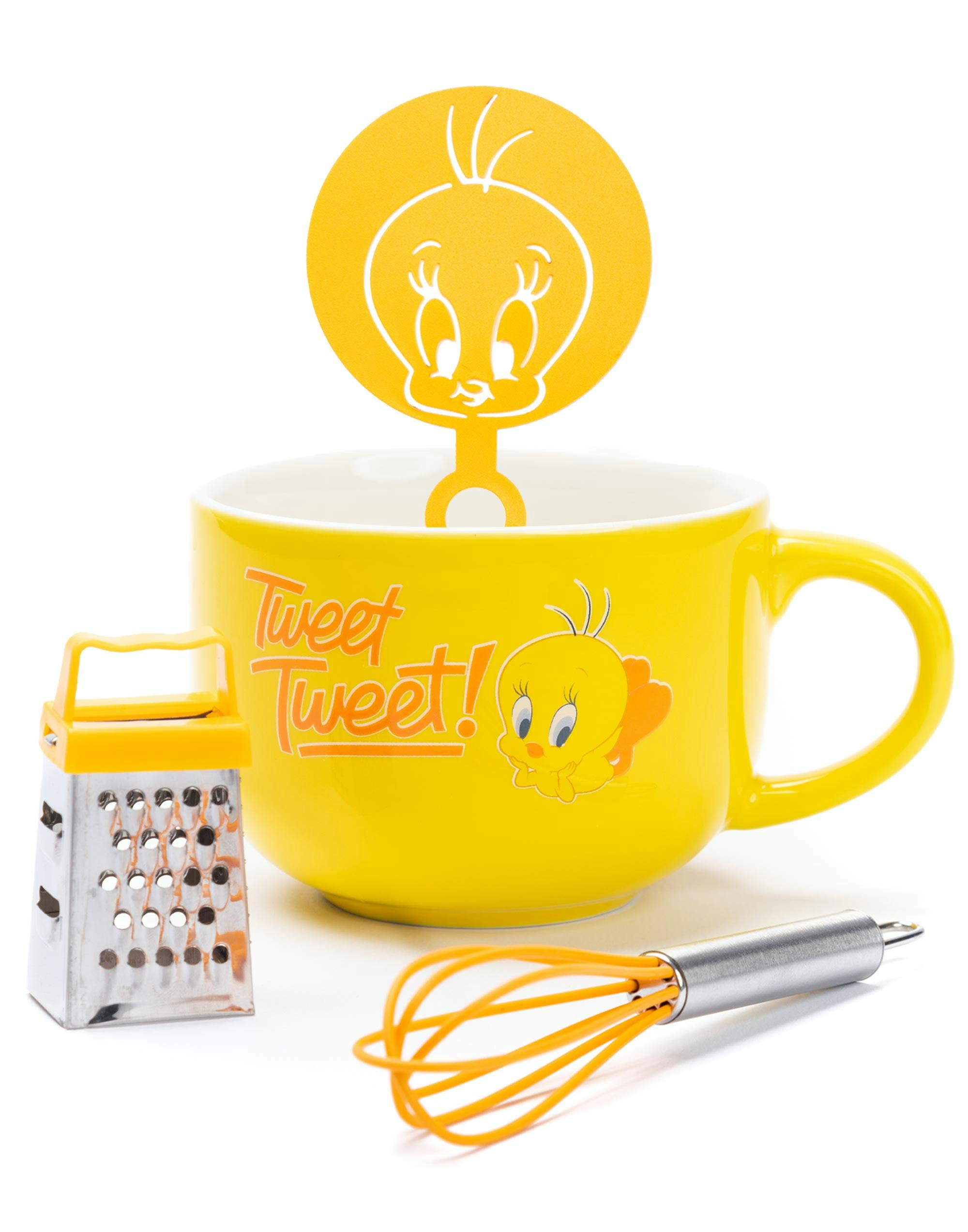 Rackhams Women's Yellow Looney Tunes Tweety Pie Large Coffee Mug (One Size)