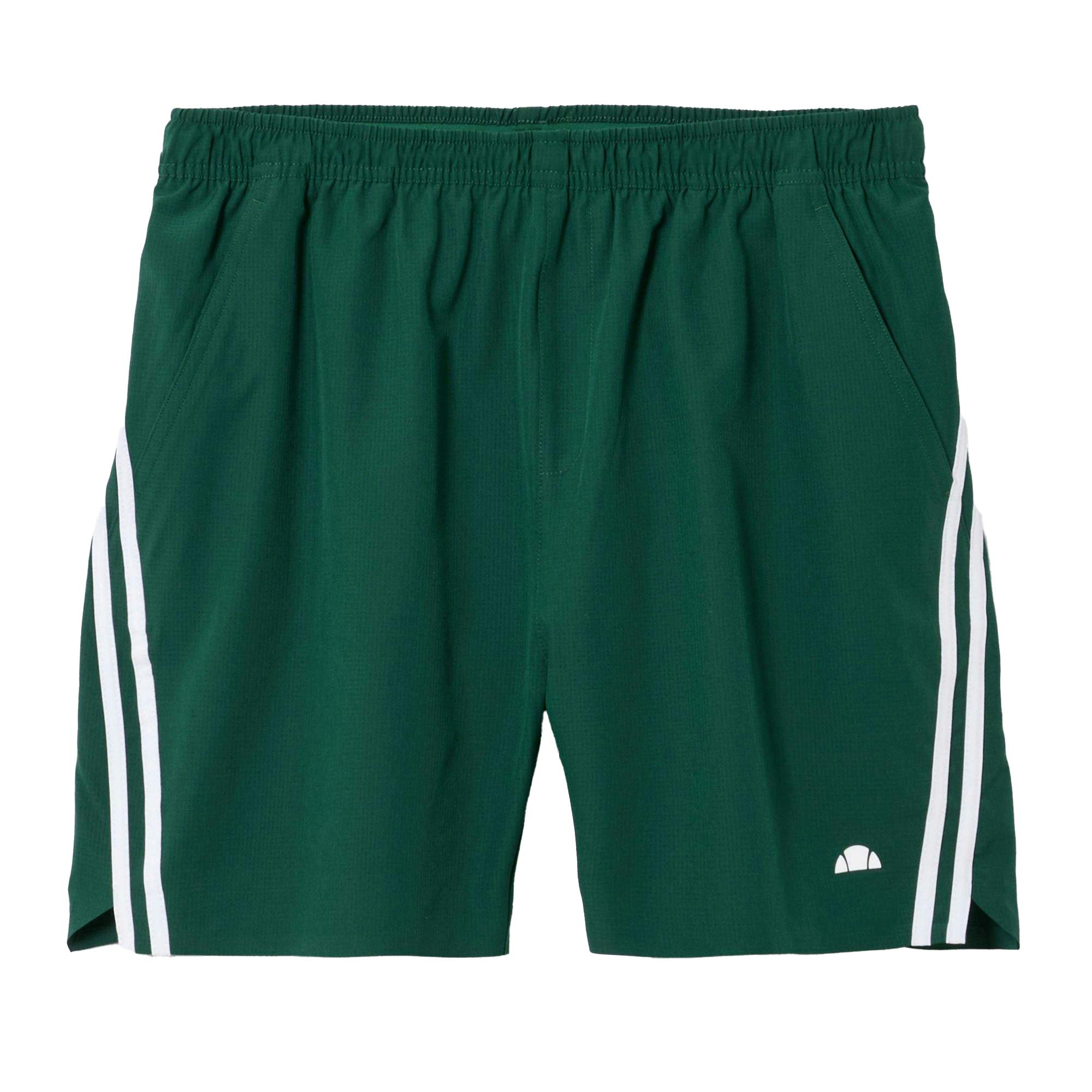 Ellesse Men's Dark/Green Dremonte Shorts - S - 90% Polyester/10% Elastane