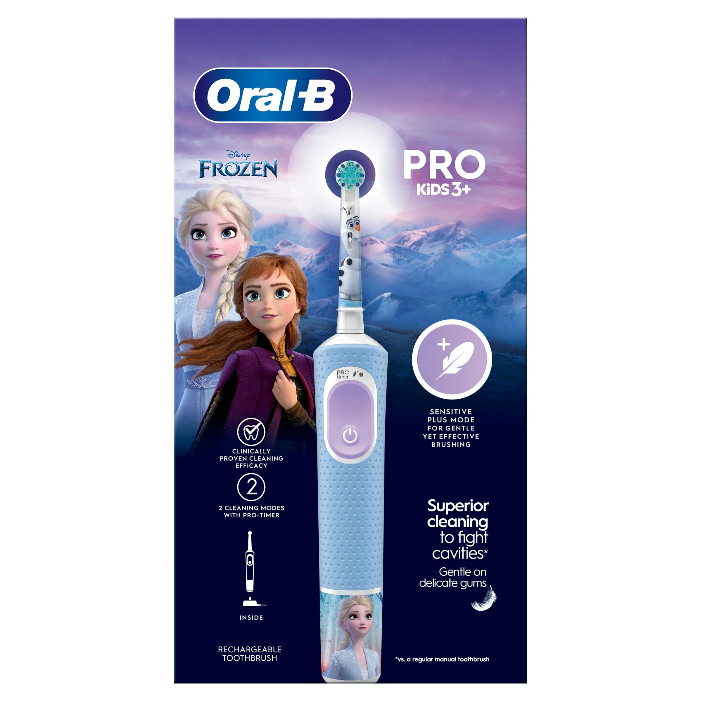 Oral-B Kids Frozen Vitality Pro Toothbrush Blue - Image 10