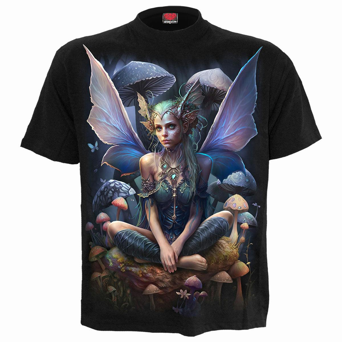 Spiral Direct Black Magical - Front Print T-Shirt - Xl - Digital - Digital
