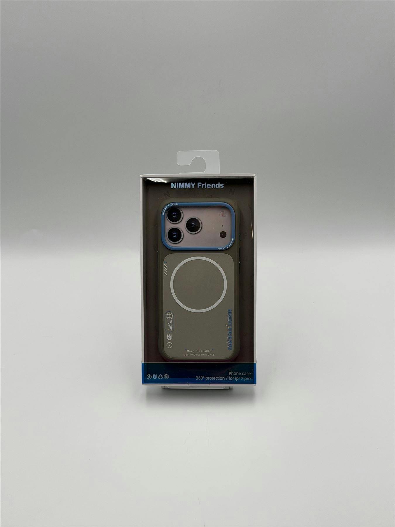Nimmy Friends Grey/Blue Nimmy Cool & Cute 2.0 Case With Magsafe For Iphone 17 Pro 6.3" - N-Yjkm-Cx2.0-Ip17-Pro-05