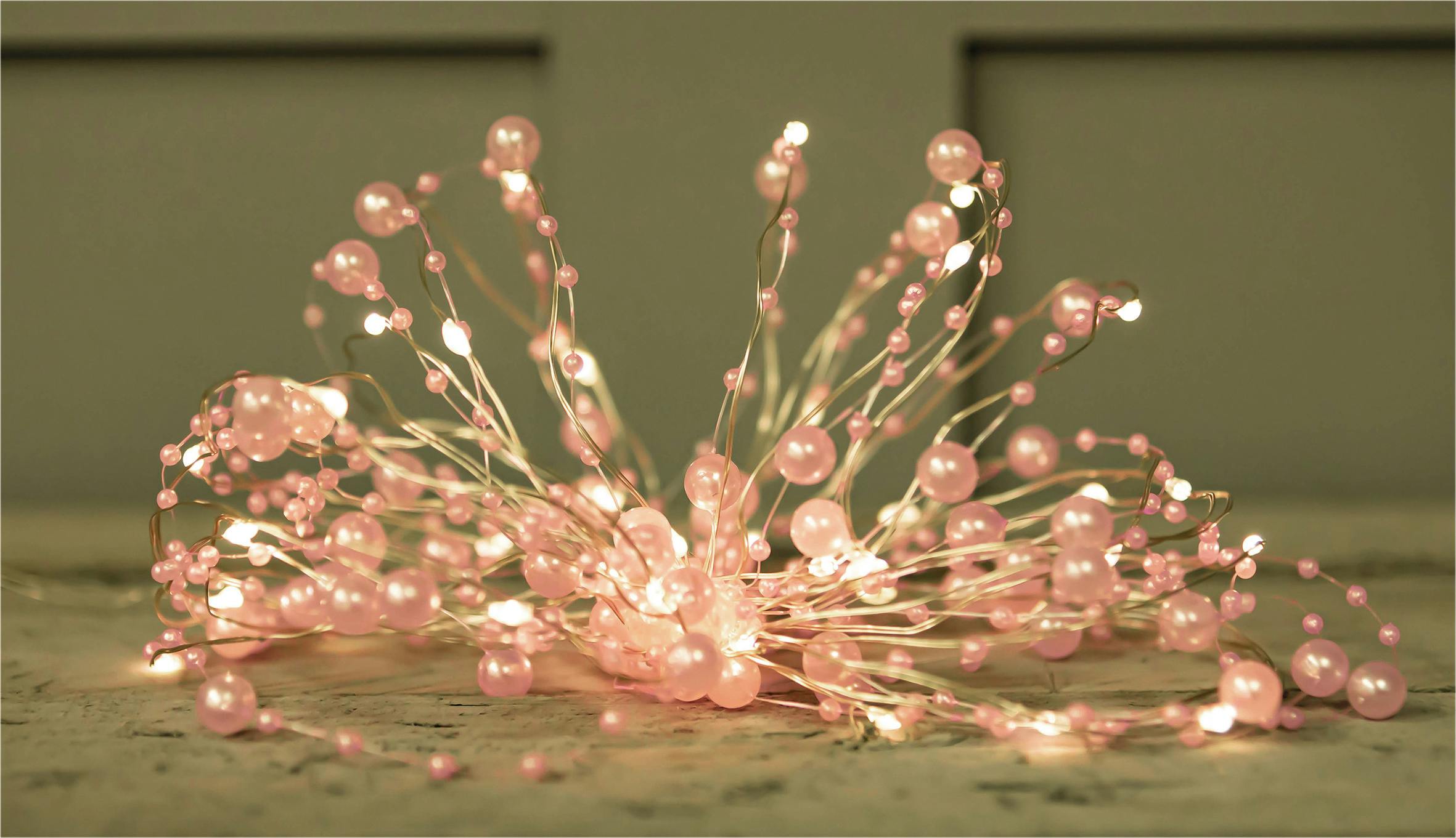 Luxform Pink Solar 50 Led Microlight Pearl Romantic