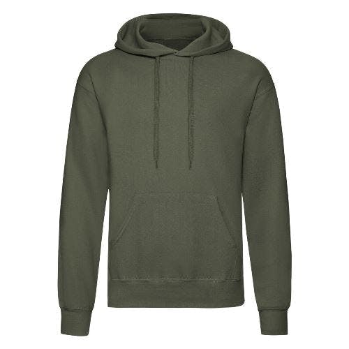 Coolandnew Green Urban Road Plain Hoodie - Military - 4XL
