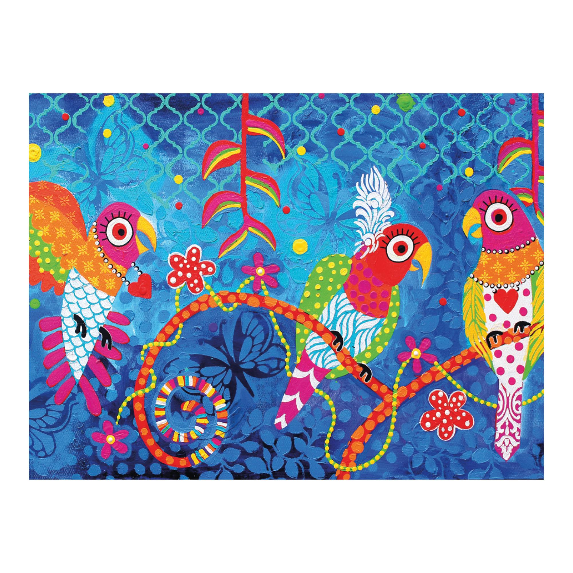 Rackhams Girls Blue Love Hearts Rainbow Tea Towel - Cotton - Tea Towel