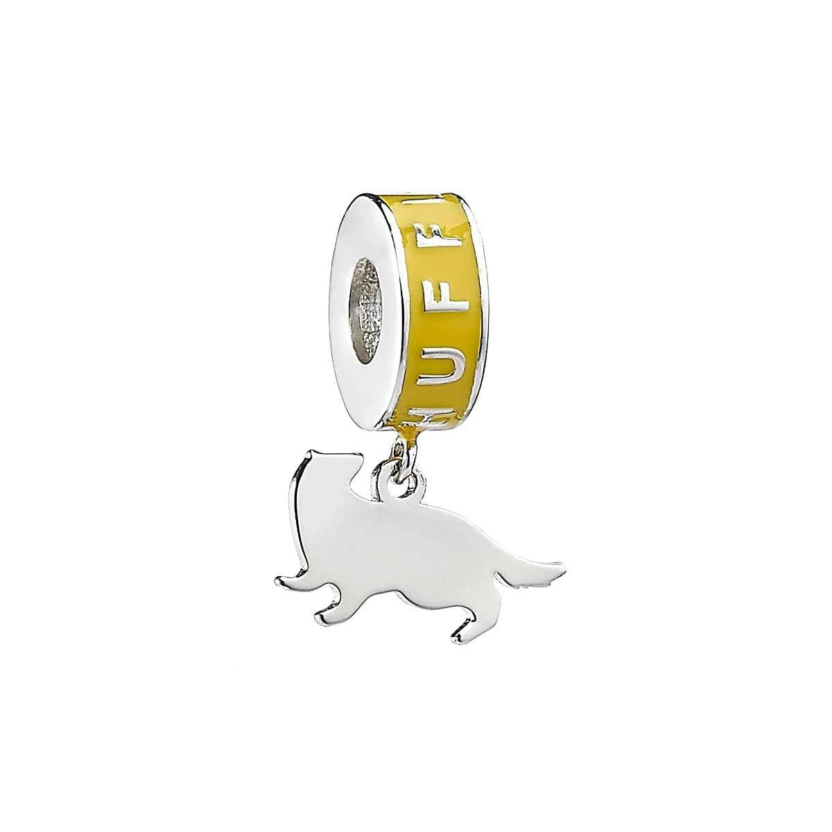 The Carat Shop Silver Harry Potter Sterling Hufflepuff House Slider Charm