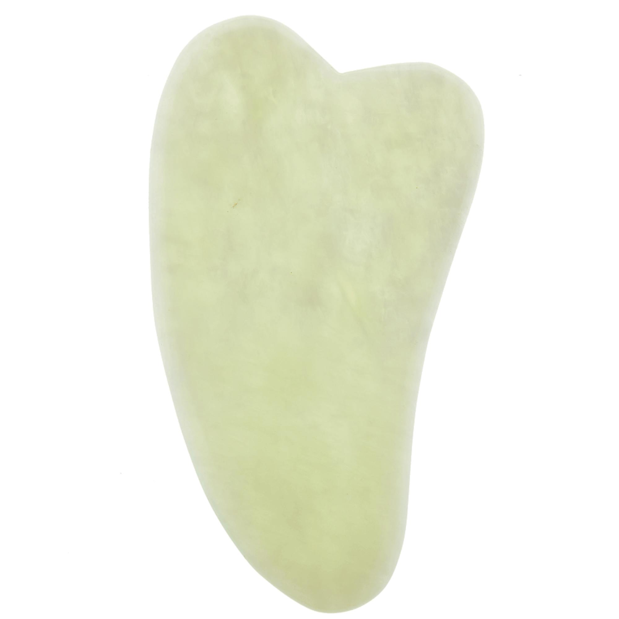 White Lotus Beauty Gua Sha Jade By Lotus- Real Chemical Free Crystal