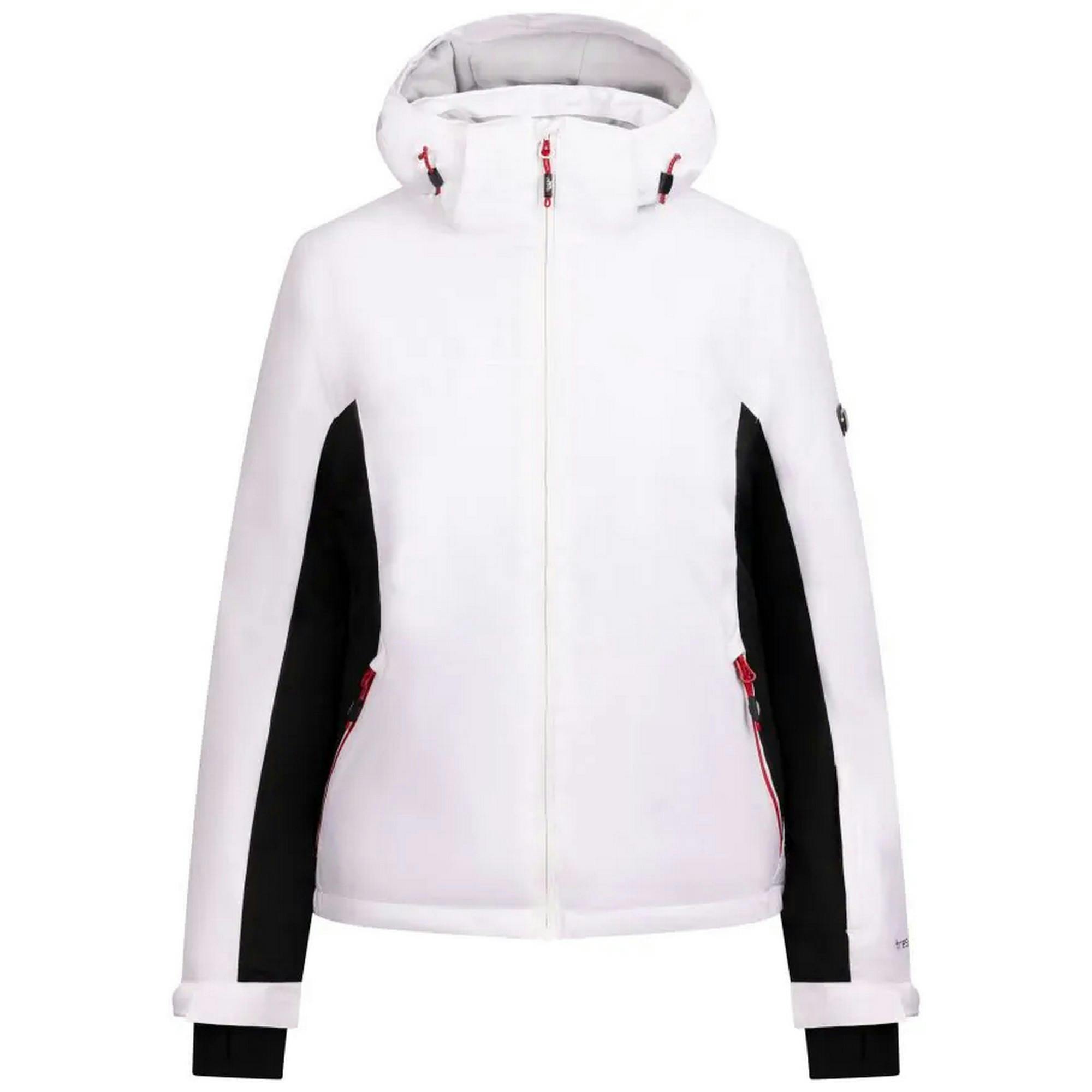 Trespass Women's White Doris Ski Jacket - Xxs - 100% Polyester