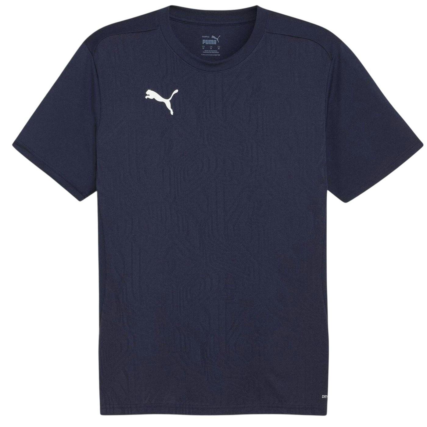 Puma Men's Teamfinal Training T-Shirt - Navy - L - Navy - 100% Polyester