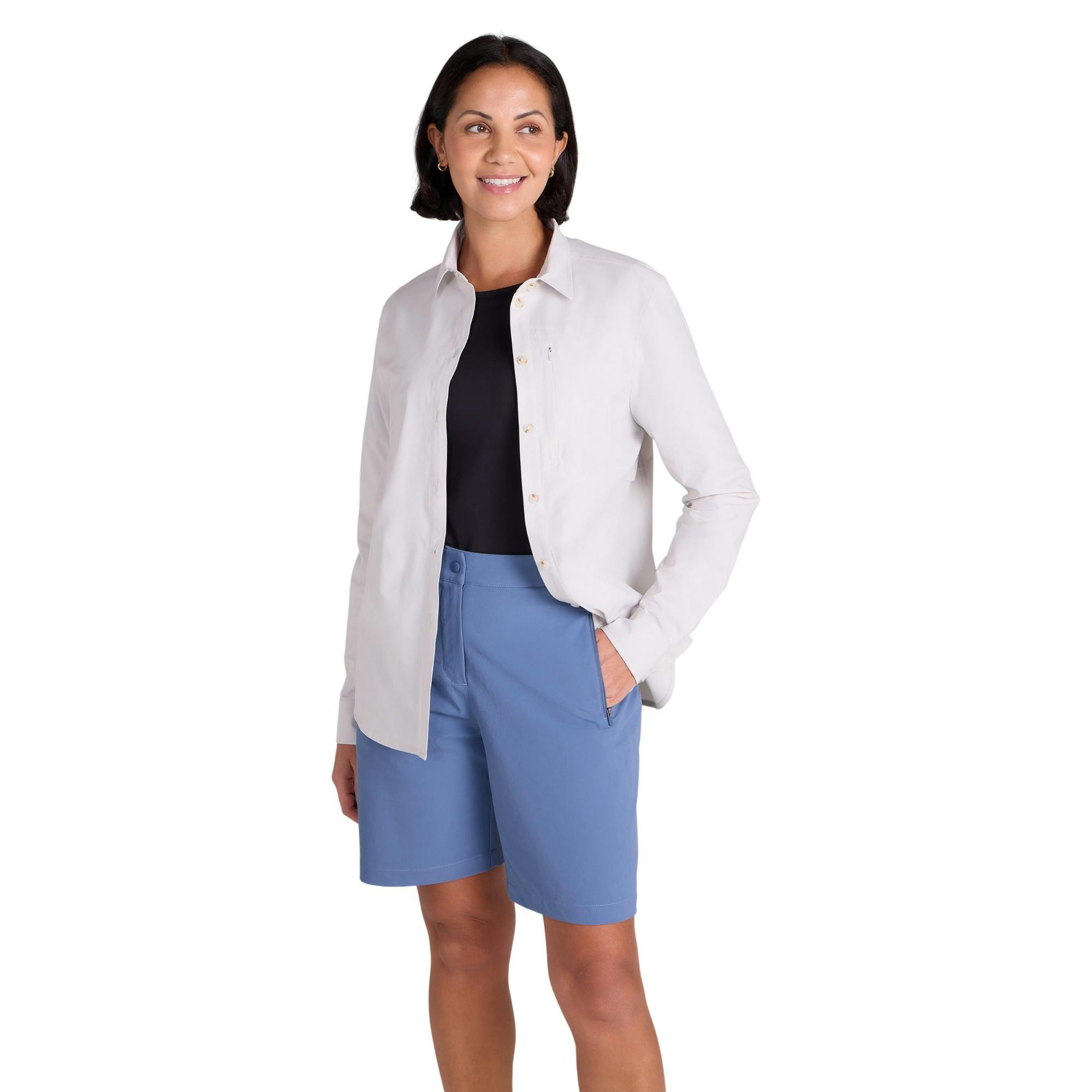 Mountain Warehouse Women's Beige Tahiti Quick Dry Shirt - 12 Uk - 100% Polyester