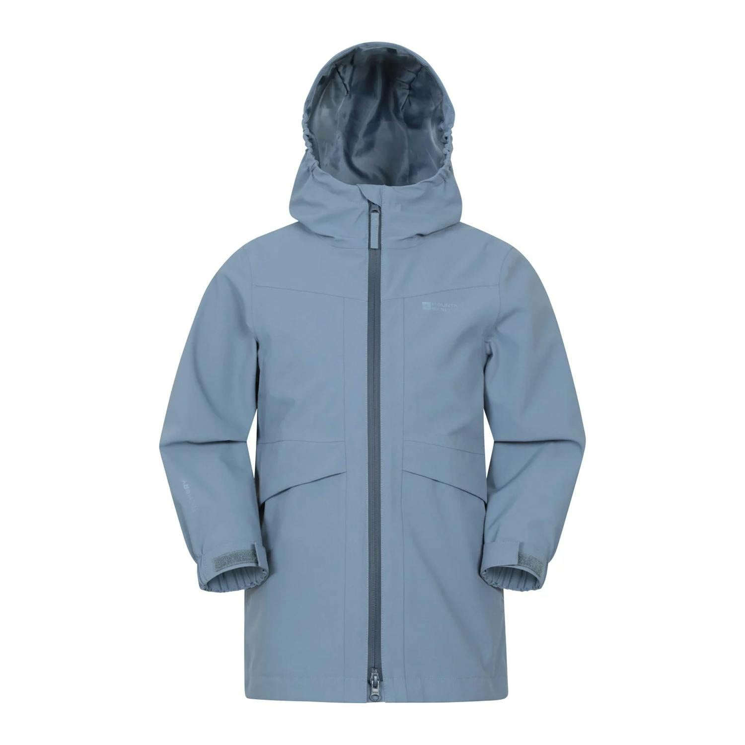 Mountain Warehouse Blue Kids April Waterproof Jacket - 9-10 Years - 100% Mixed