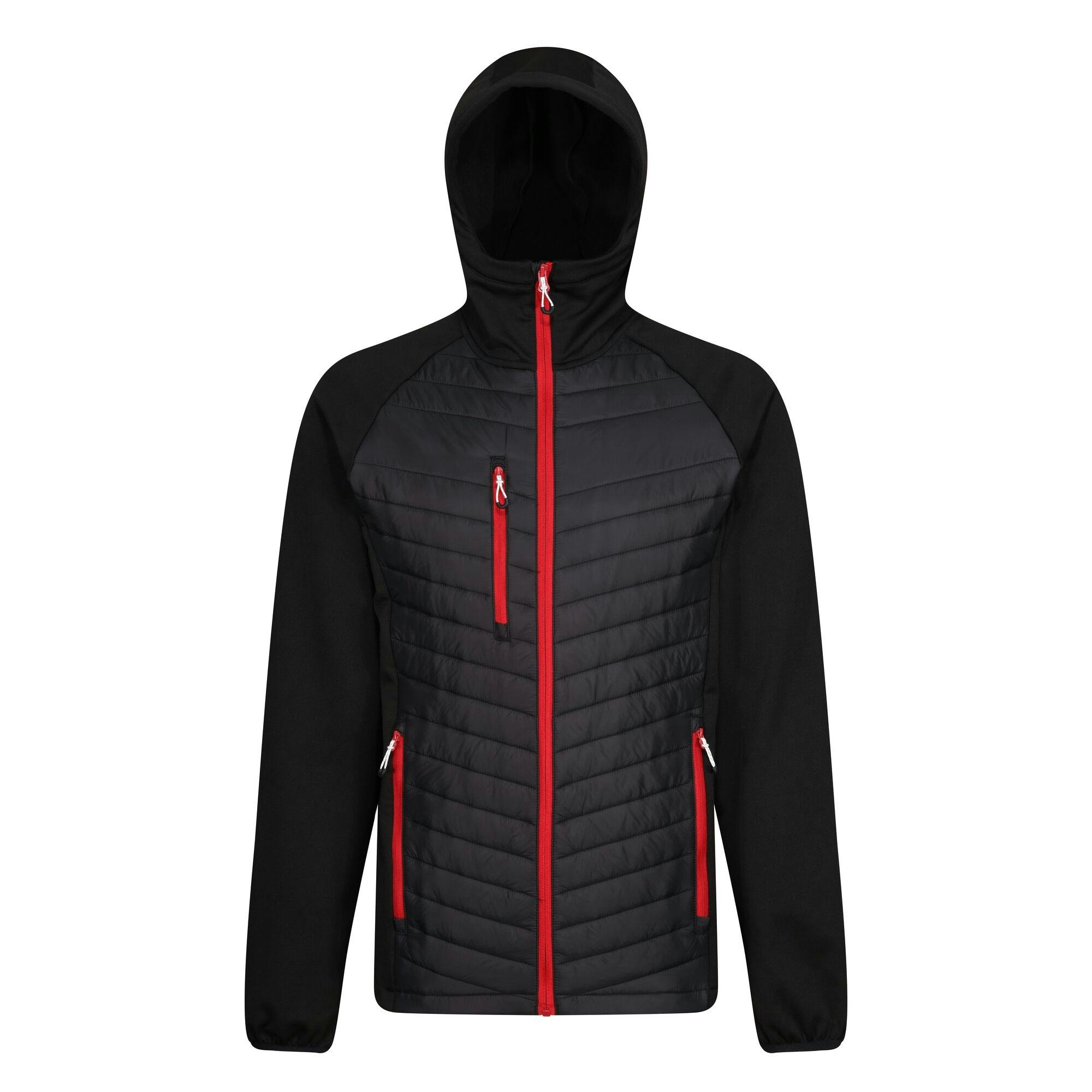 Regatta Men's Black/Red Navigate Quilted Hybrid Jacket - /Classic - 3XL - /Classic - 100% Polyester