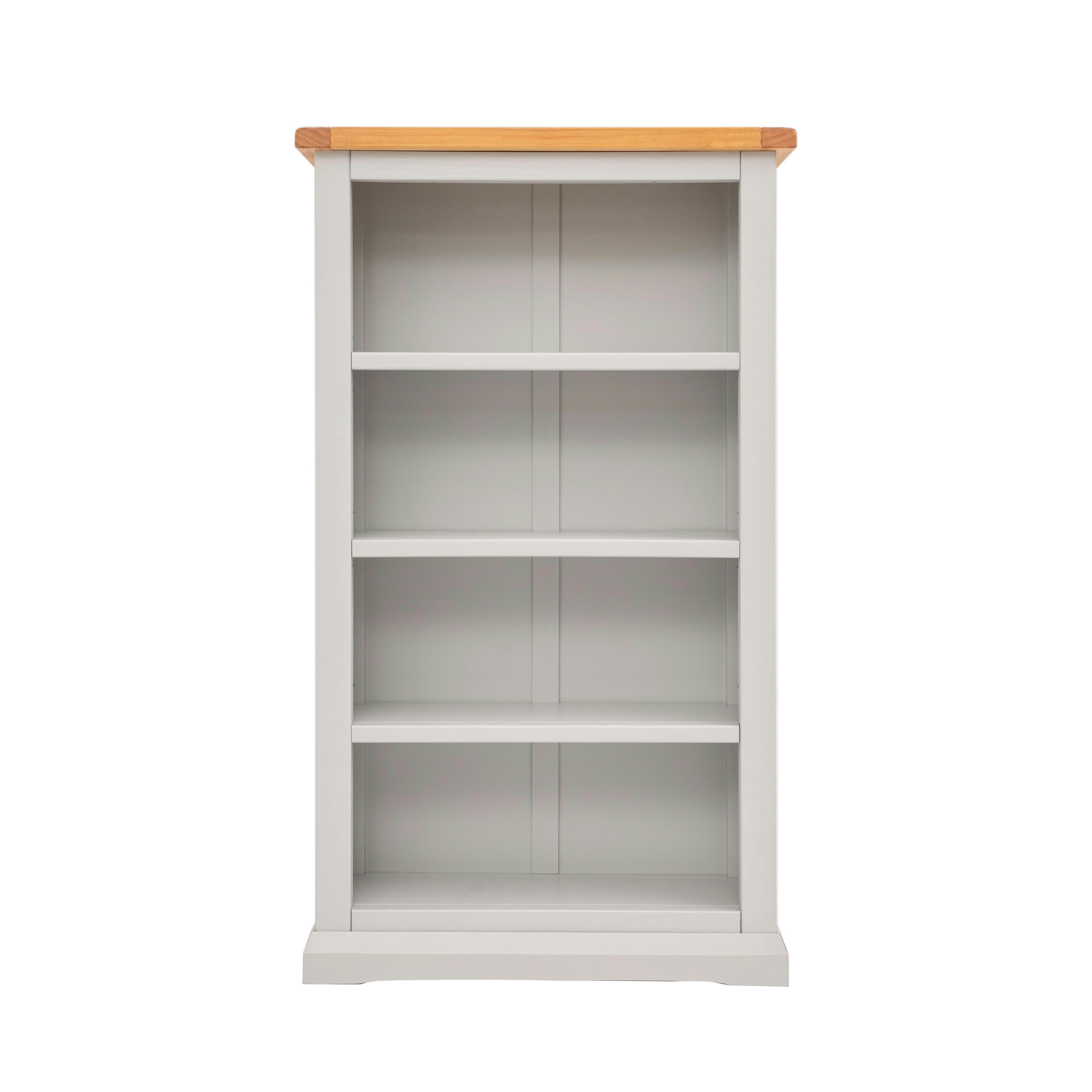 Cabinet Bits Light/Grey Bookcase With Plinth 120X70x25cm