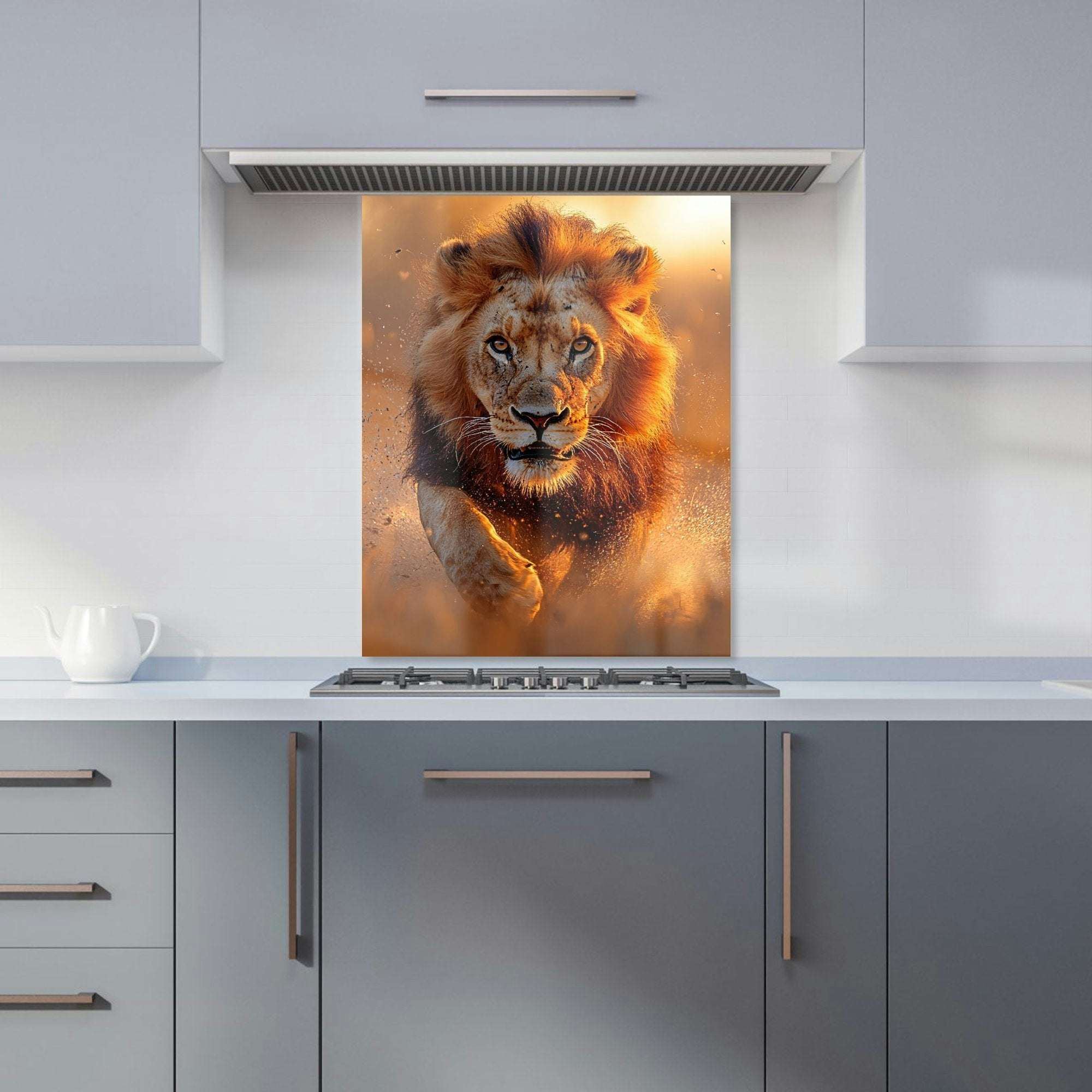 Warren Reed Lion Kitchen Splashback - W600mm X H750mm