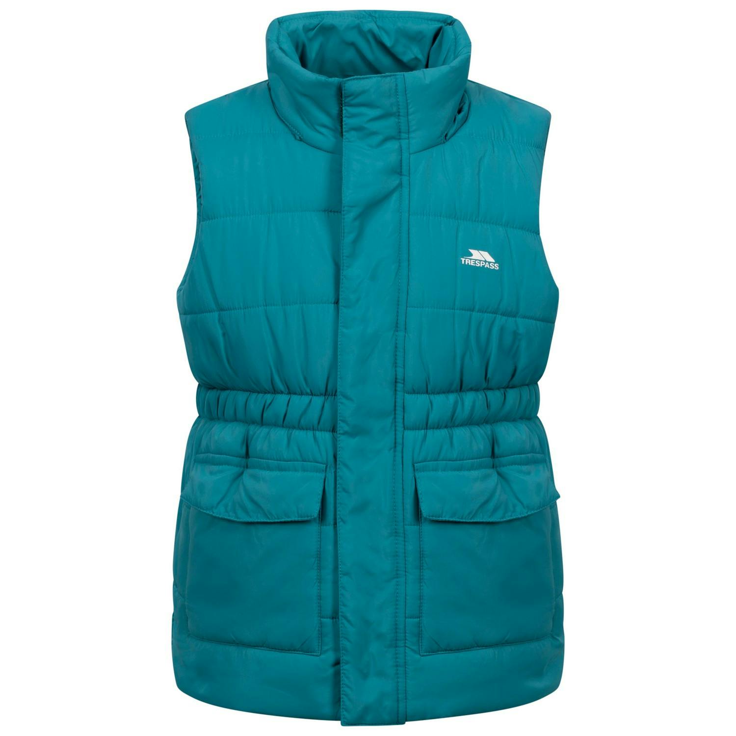 Trespass Girls Light Casster Gilet - Teal - 7-8 Years - Teal - 100% Polyester