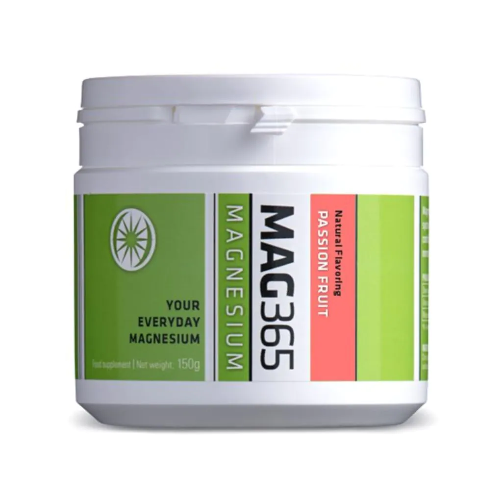 Mag365 Ionic Magnesium Citrate Supplement - Passion Fruit 150G.