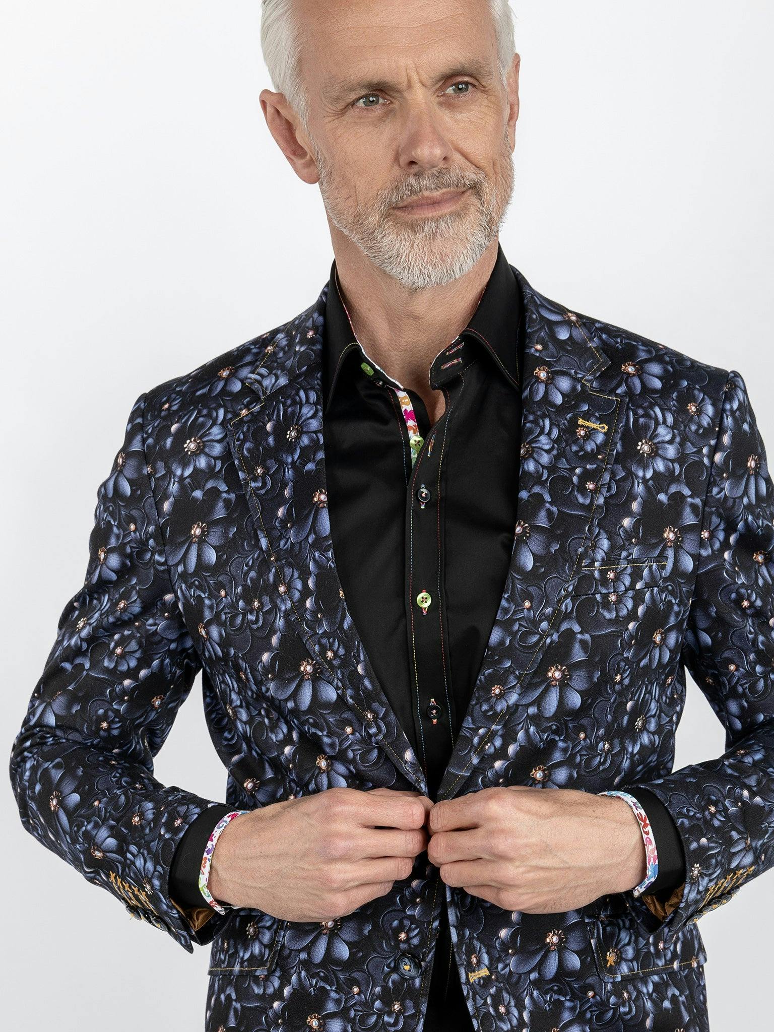 Claudio Lugli Clj2547 Daisy Printed Blazer - 48 Uk/ 58 Eu