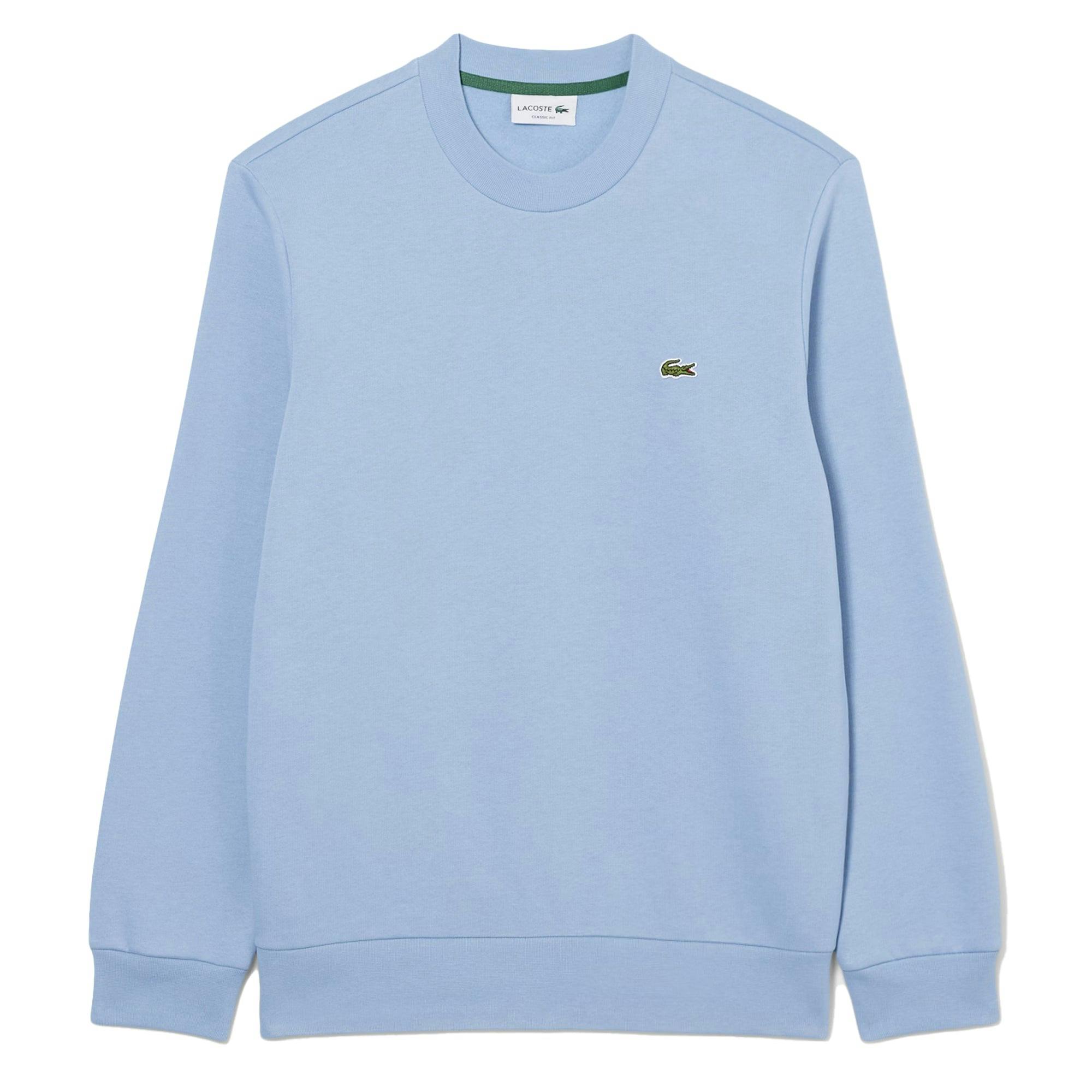 Lacoste Light/Blue Fleece Crew Sweatshirt - M