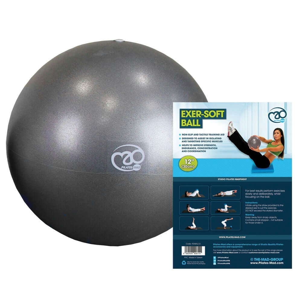 Pilates Mad Fitness Mad 12" Exer-Soft Exercise Ball - Image 2