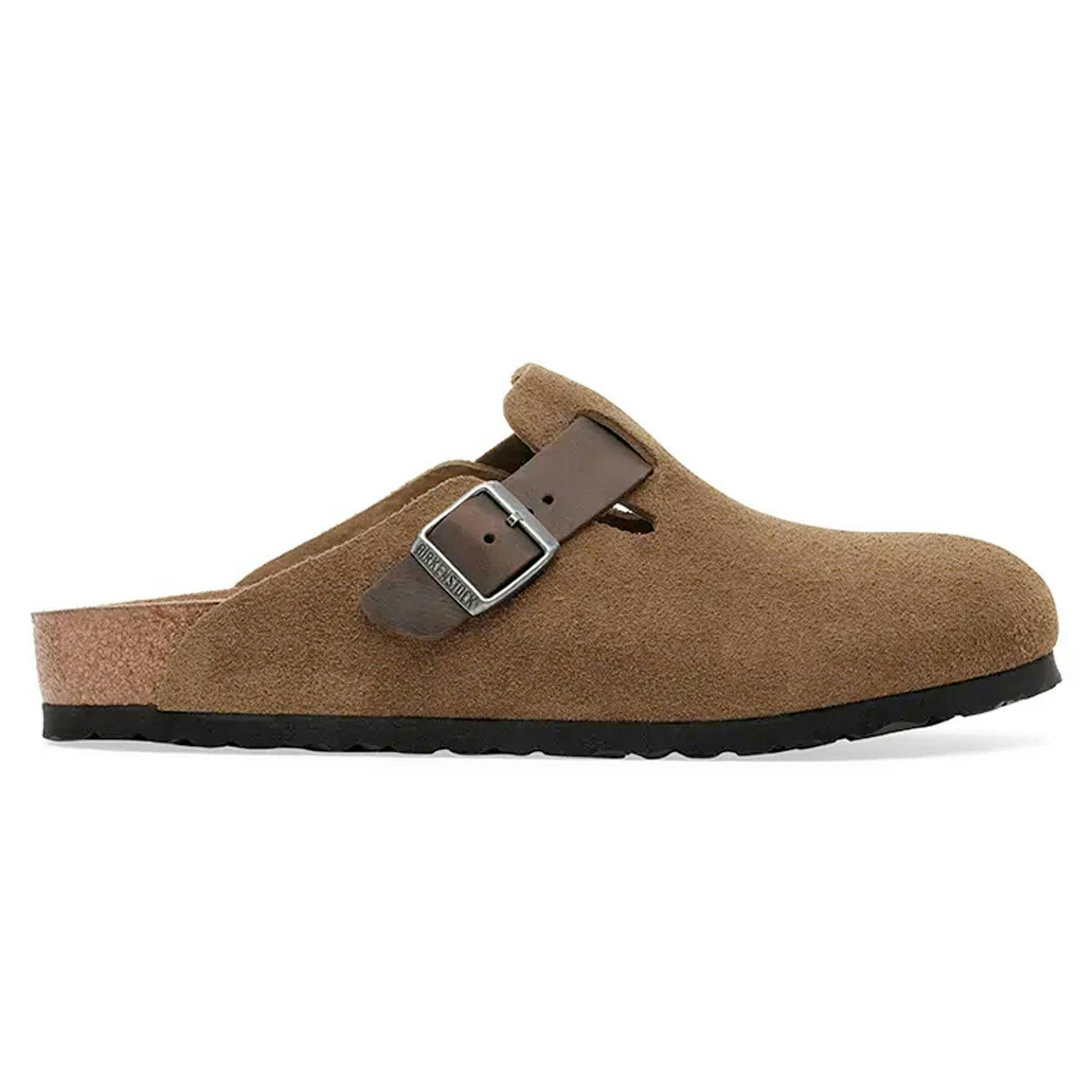Birkenstock Dark Boston Suede Sandals - Tea - 42