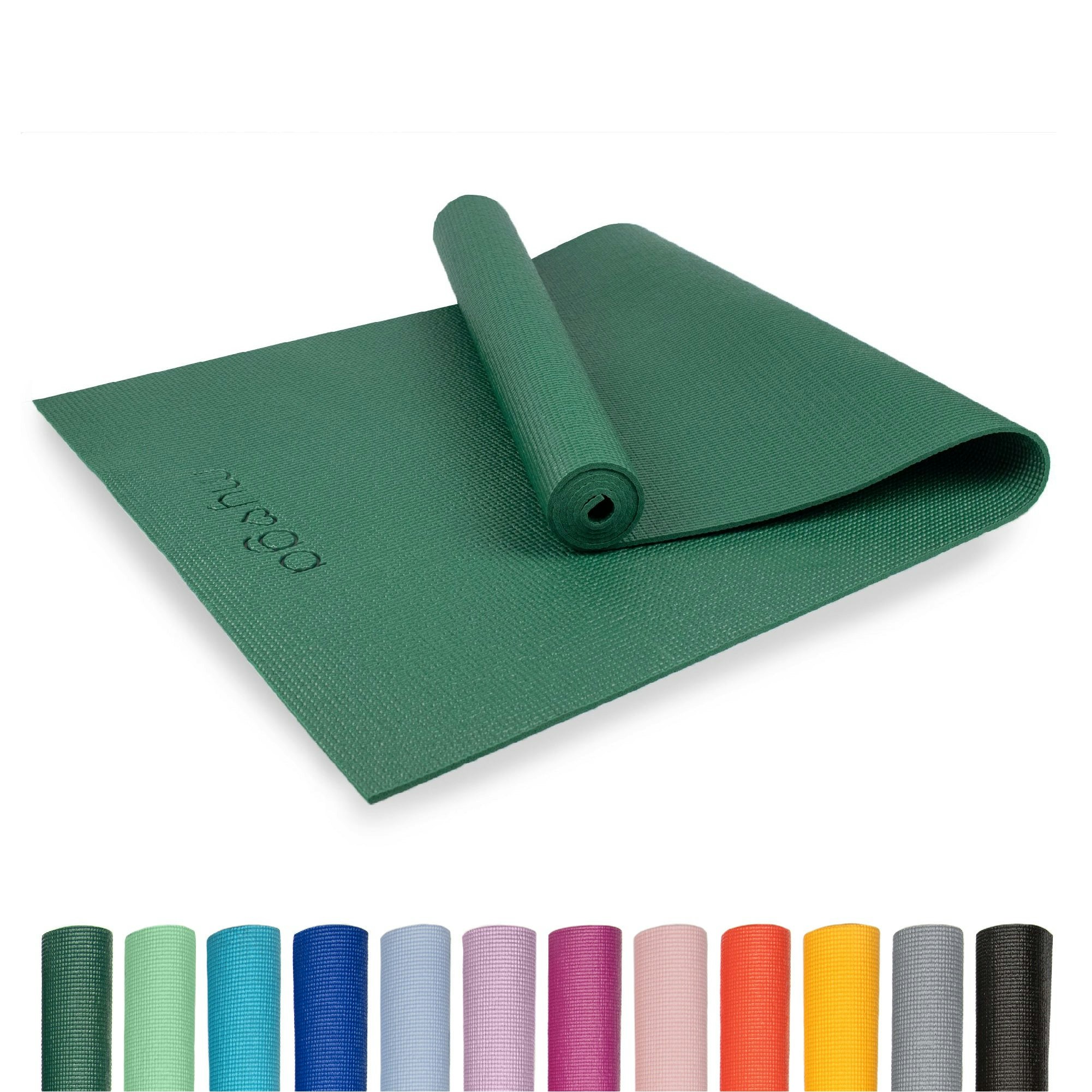 Myga Green Entry-Level Yoga Mats – Available In 12 Vibrant Colours