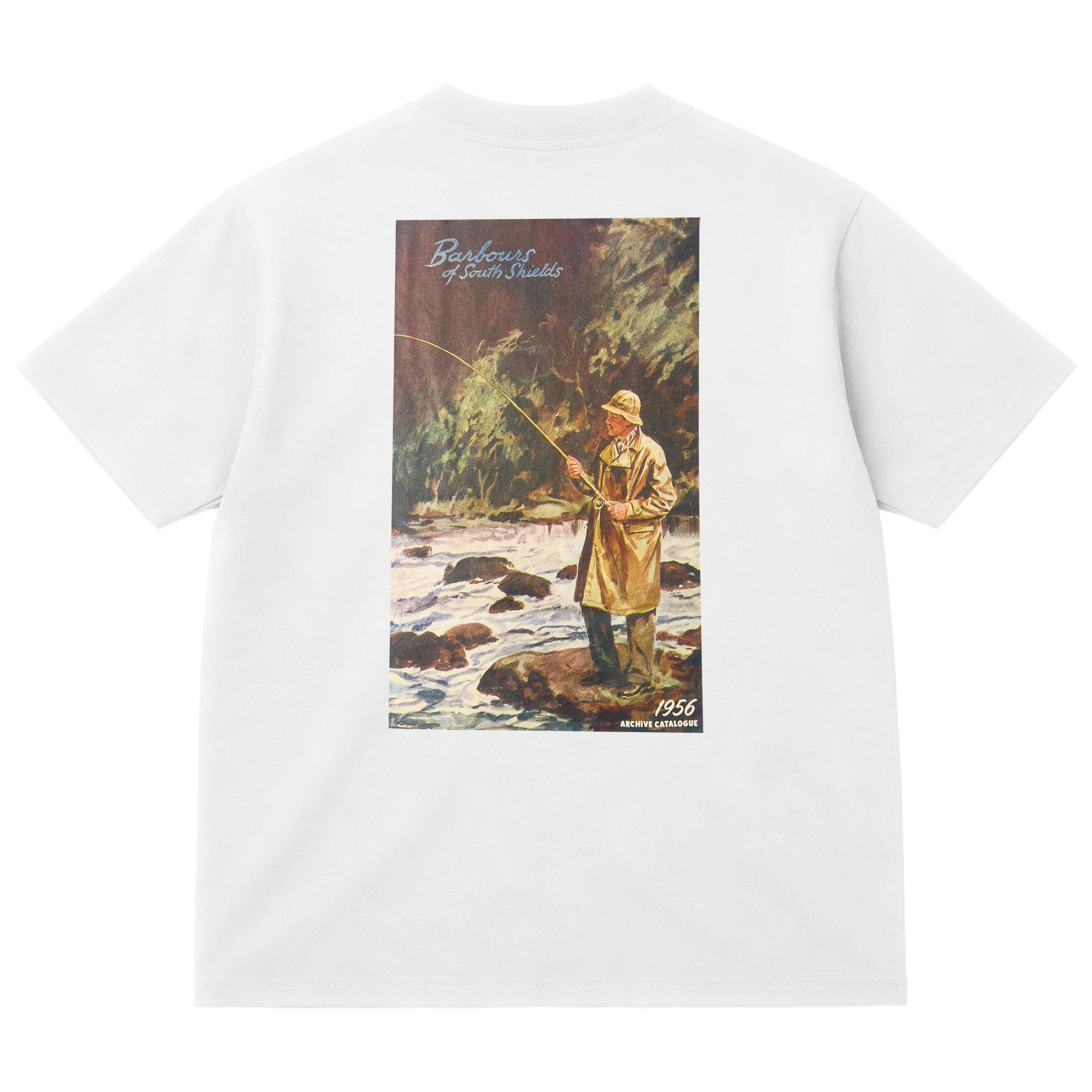 Barbour White 1956 Graphic Oversized T-Shirt - Medium