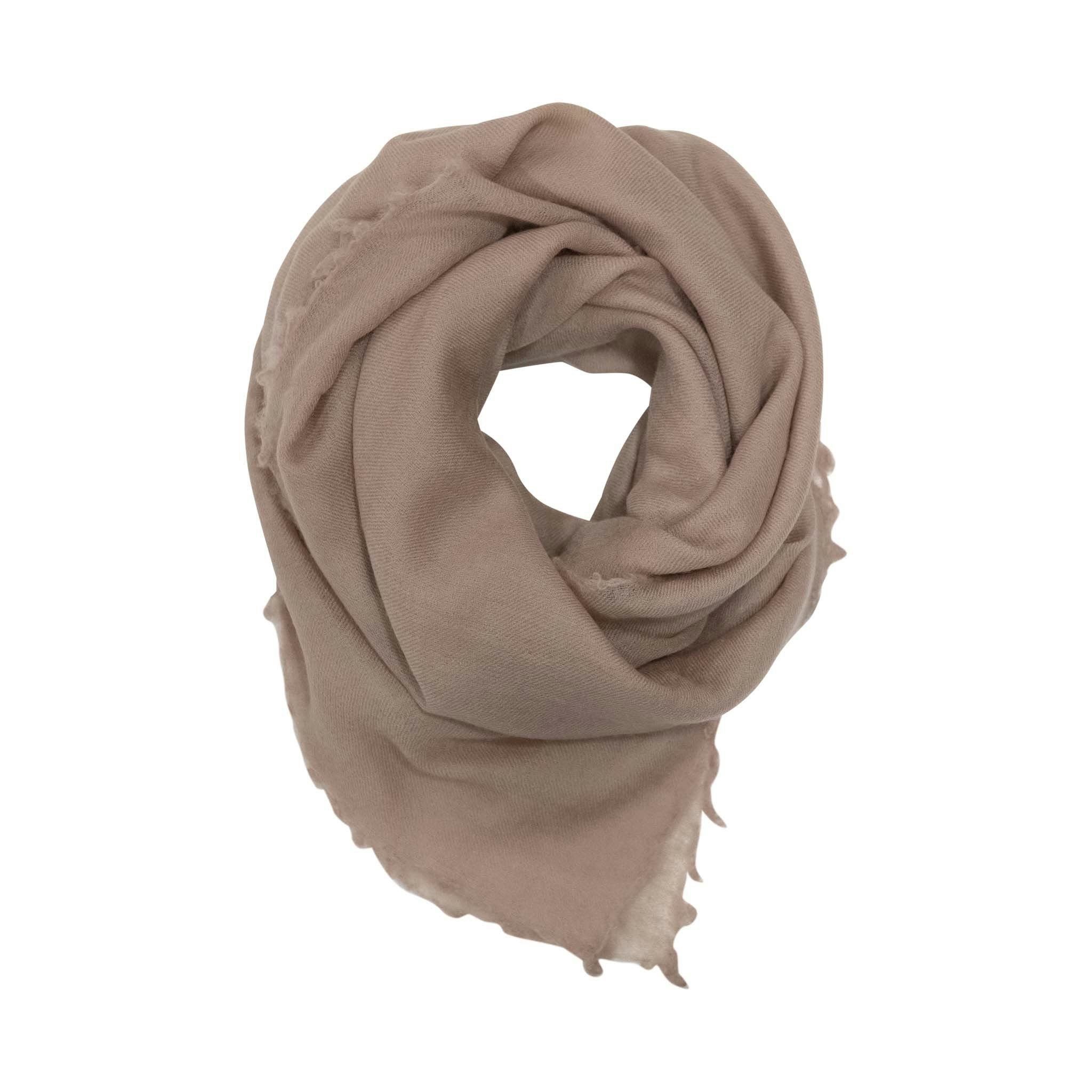 House Of Dalziel Black Cashmere Feather Scarf - Blush