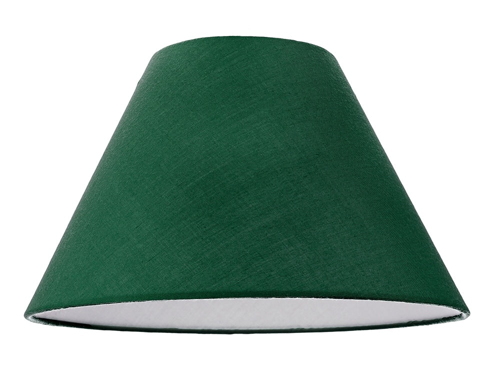 Rackhams Green 12" Forest Cotton Coolie Lampshade Suitable For Table Lamp Or Pendant