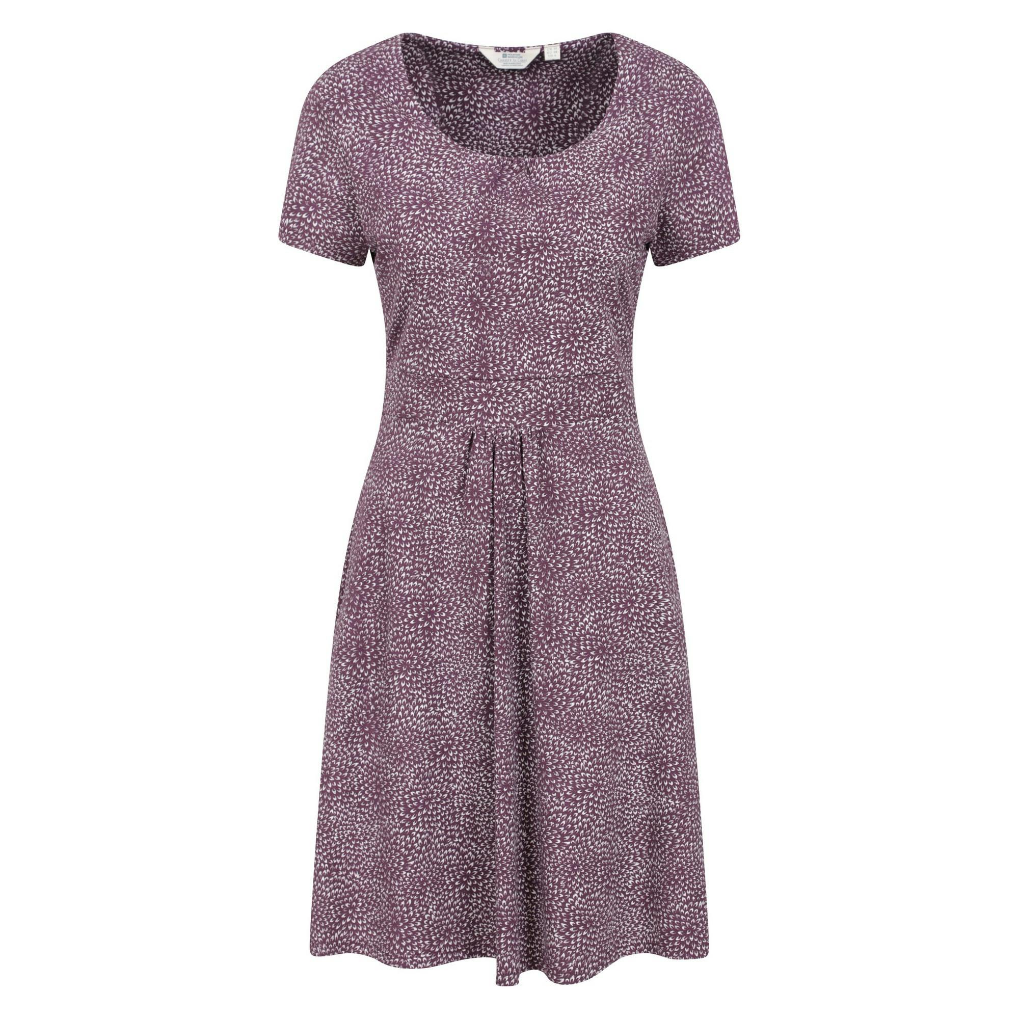 Mountain Warehouse Women's Burgundy Orchid Uv Protection Dress - 8 Uk - 95% Cotton/5% Elastane