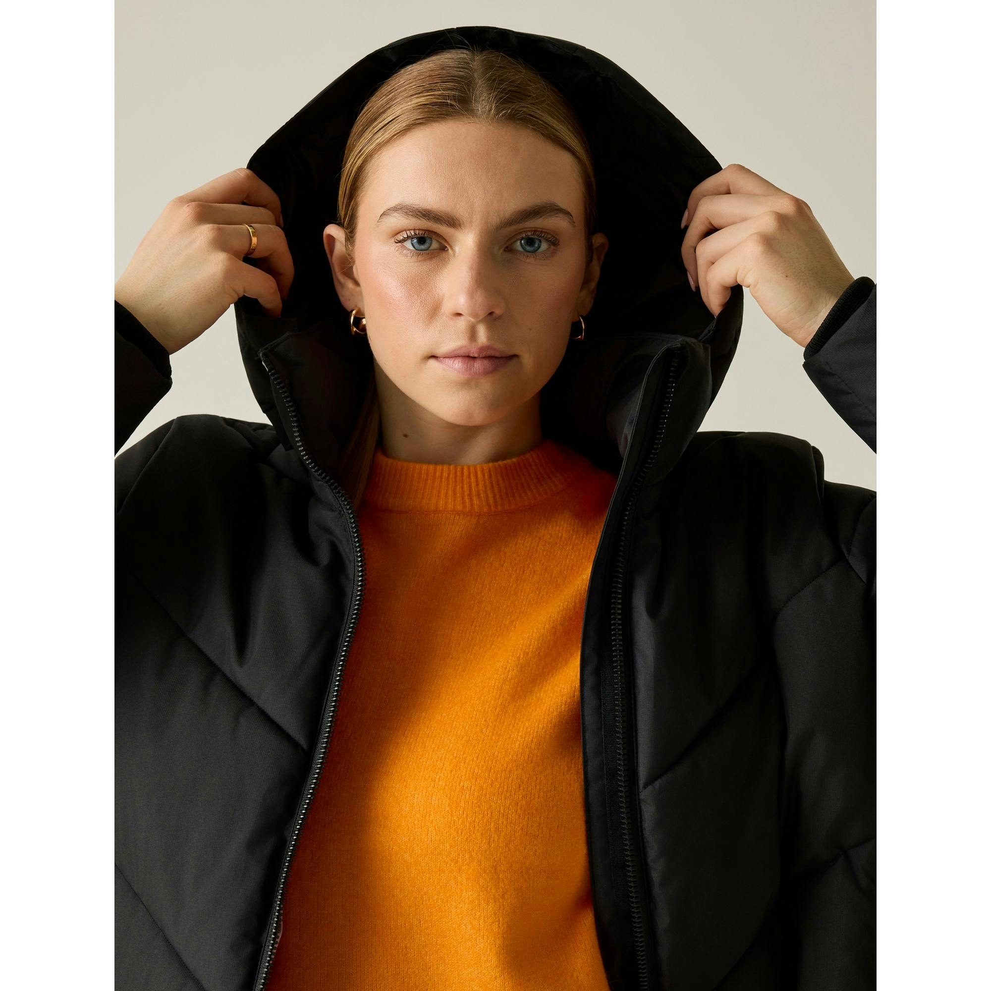 Regatta Women's Black / Merida Long Length Padded Jacket - 20 Uk - 100% Mixed