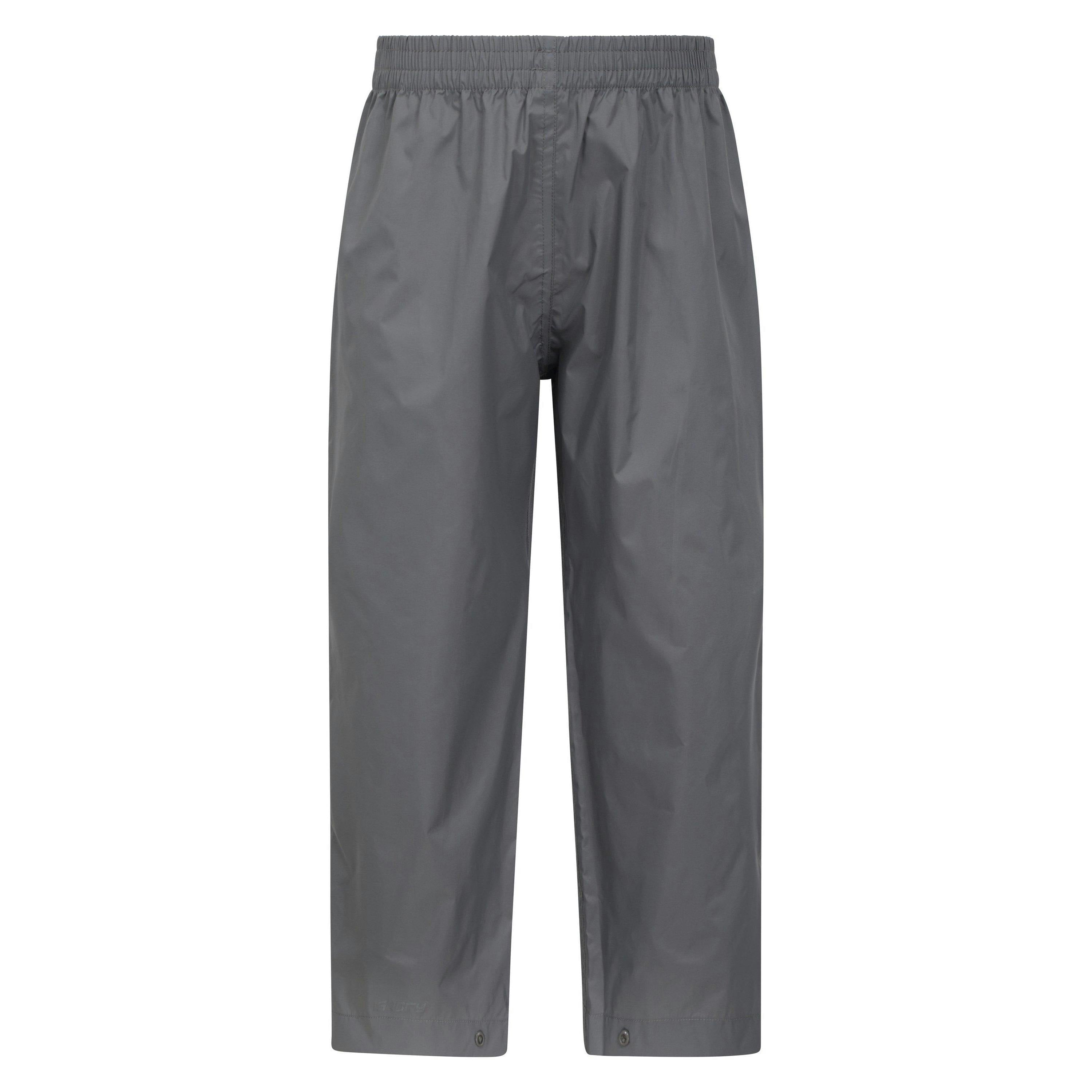 Mountain Warehouse Grey Kids Pakka Ii Waterproof Over Trousers - 3-4 Years - 100% Polyamide