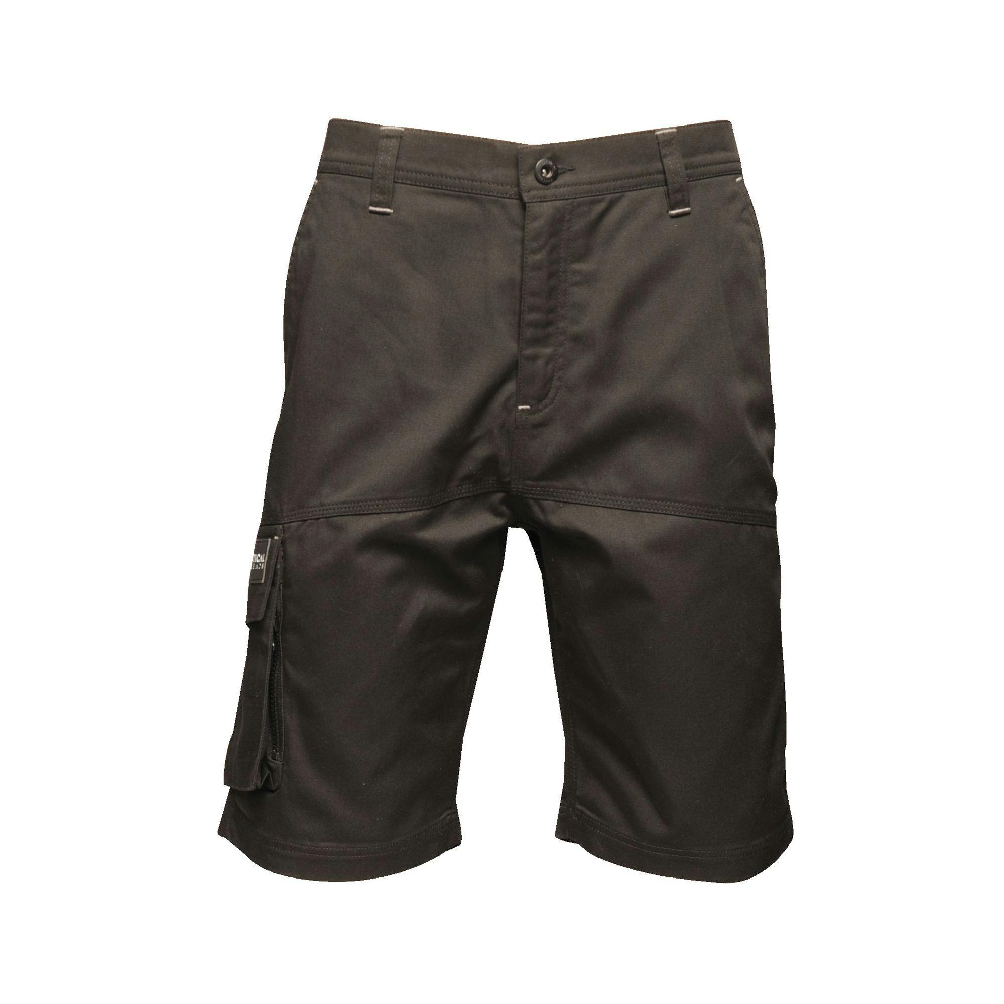 Regatta Men's Black Heroic Cargo Shorts - 34 - 65% Polyester/35% Cotton