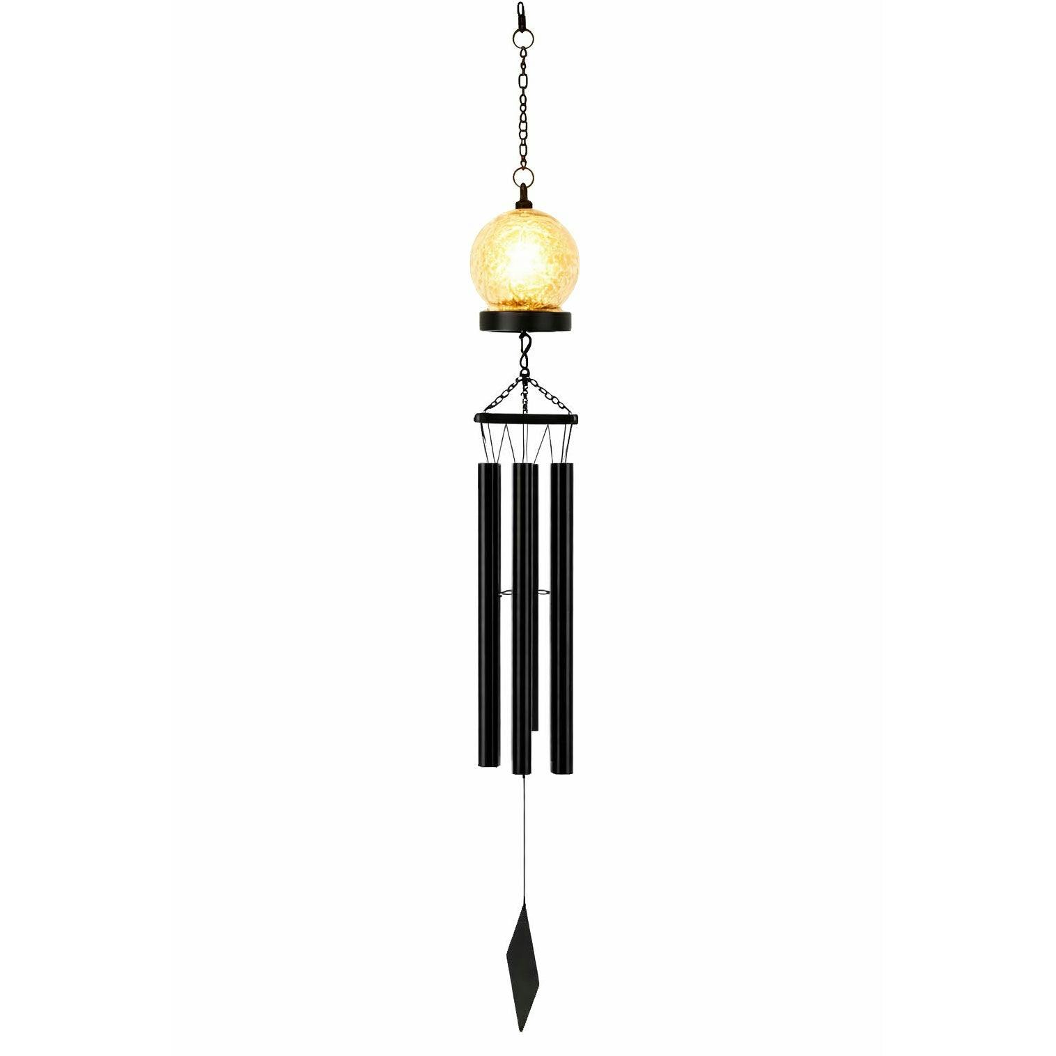 Gardenwize Light Solar Wind Chime – Crackle Ball Led Hanging